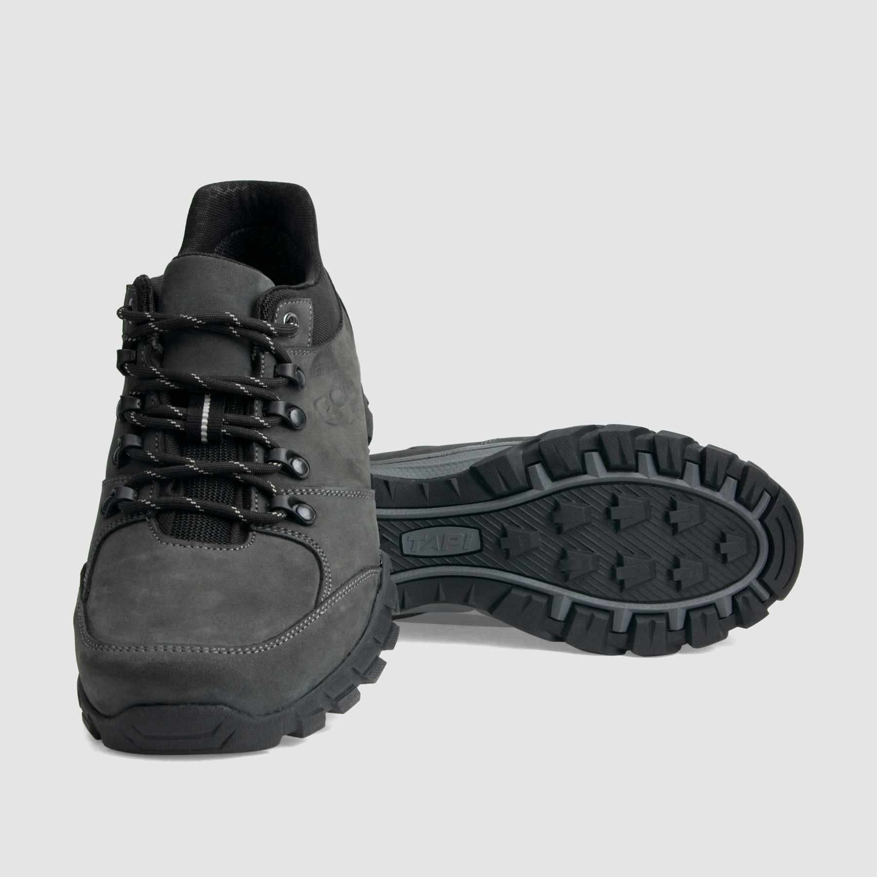TAPI A-9156 trekking shoes, grey nubuck, waterproof