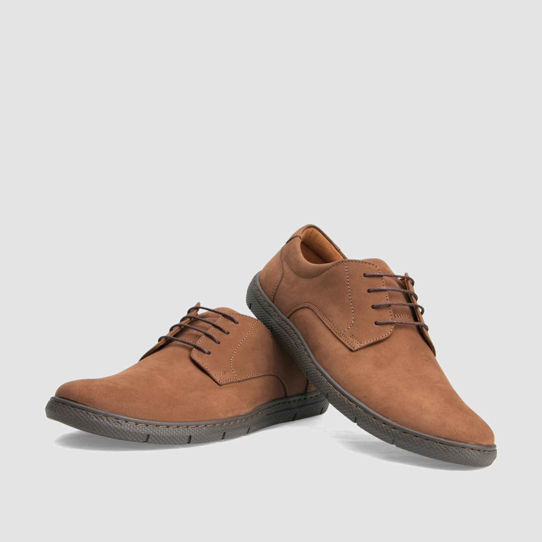 Casual shoe TAPI D-7264 brown nubuck leather