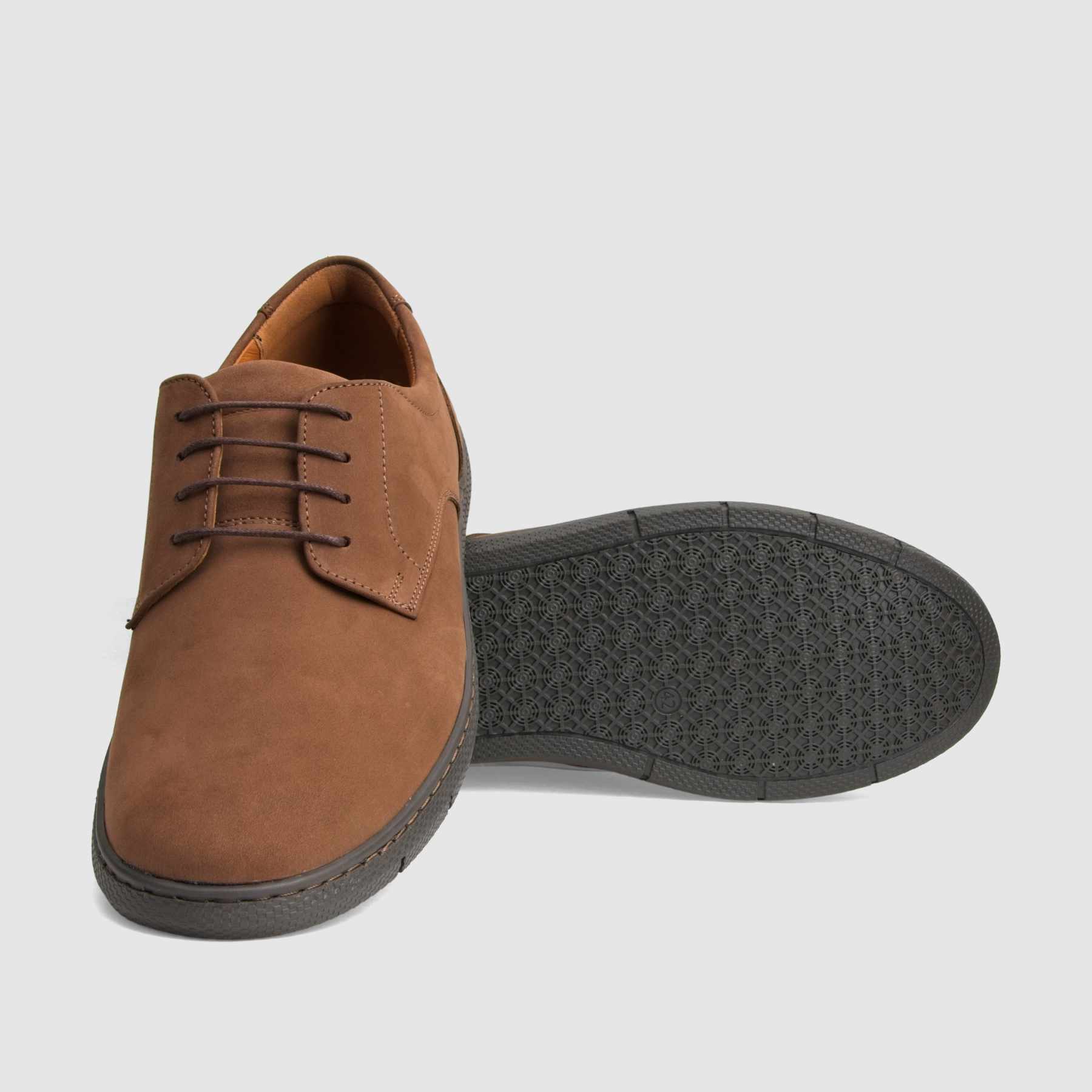 Casual shoe TAPI D-7264 brown nubuck leather
