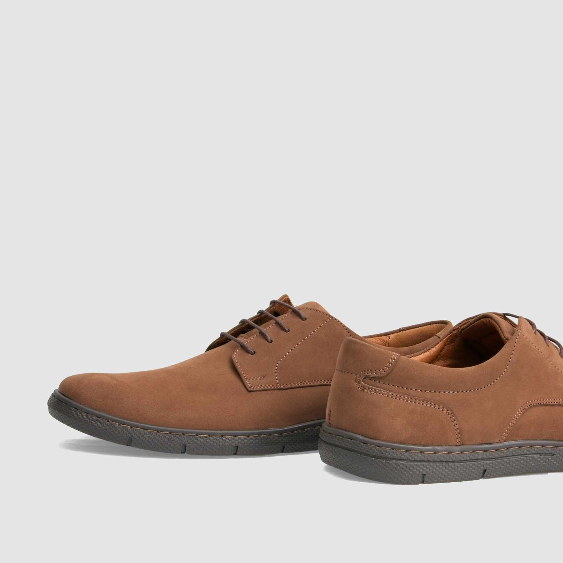 Casual shoe TAPI D-7264 brown nubuck leather