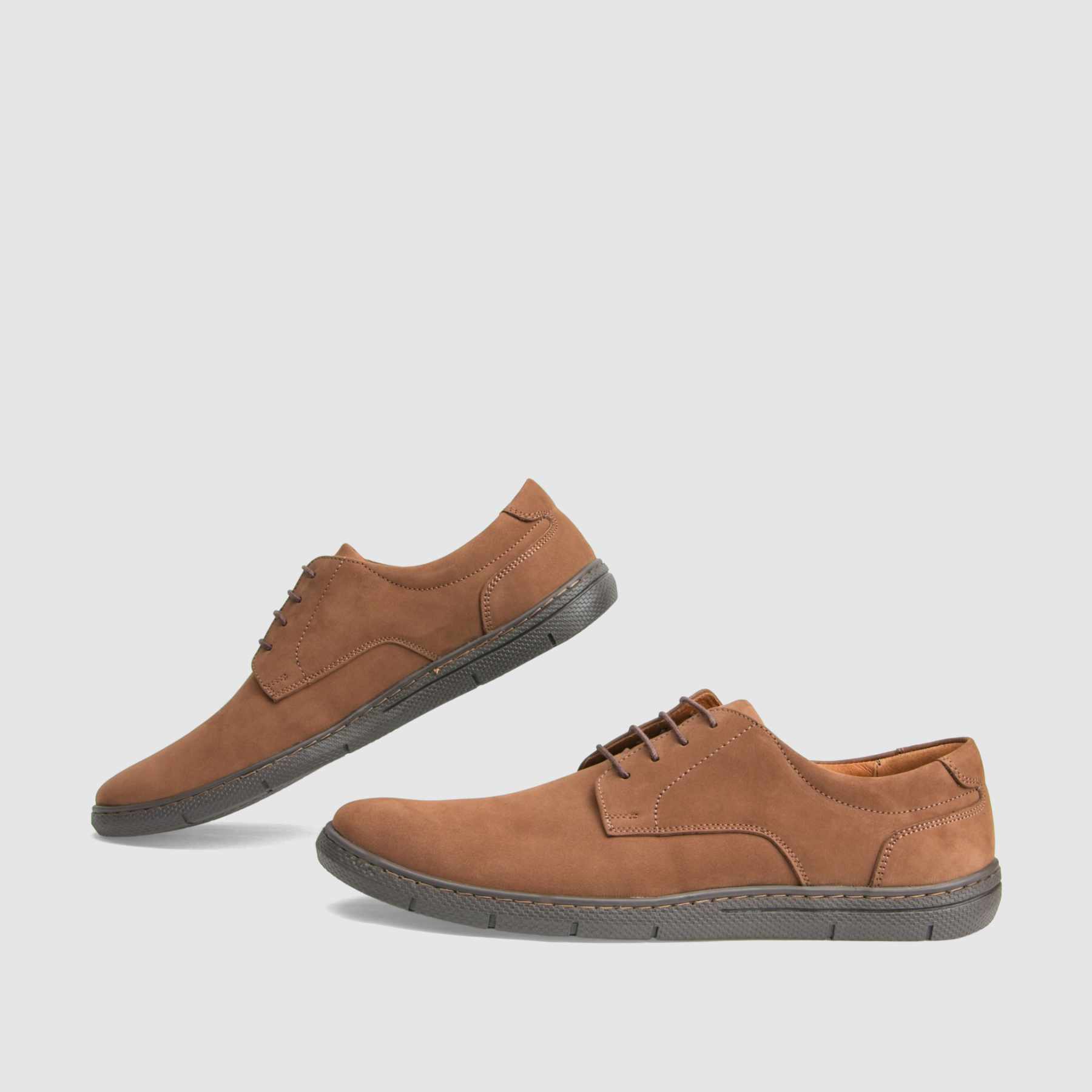 Casual shoe TAPI D-7264 brown nubuck leather