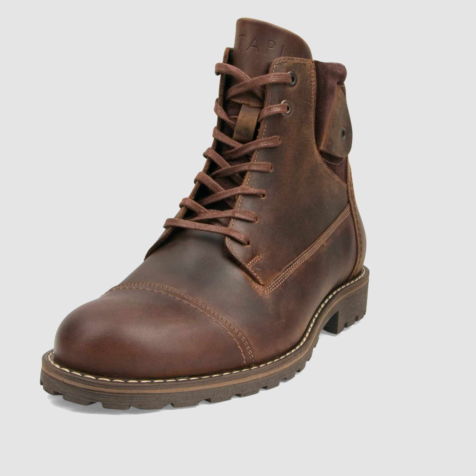 Men's boot TAPI A-2477 brown oiled leather