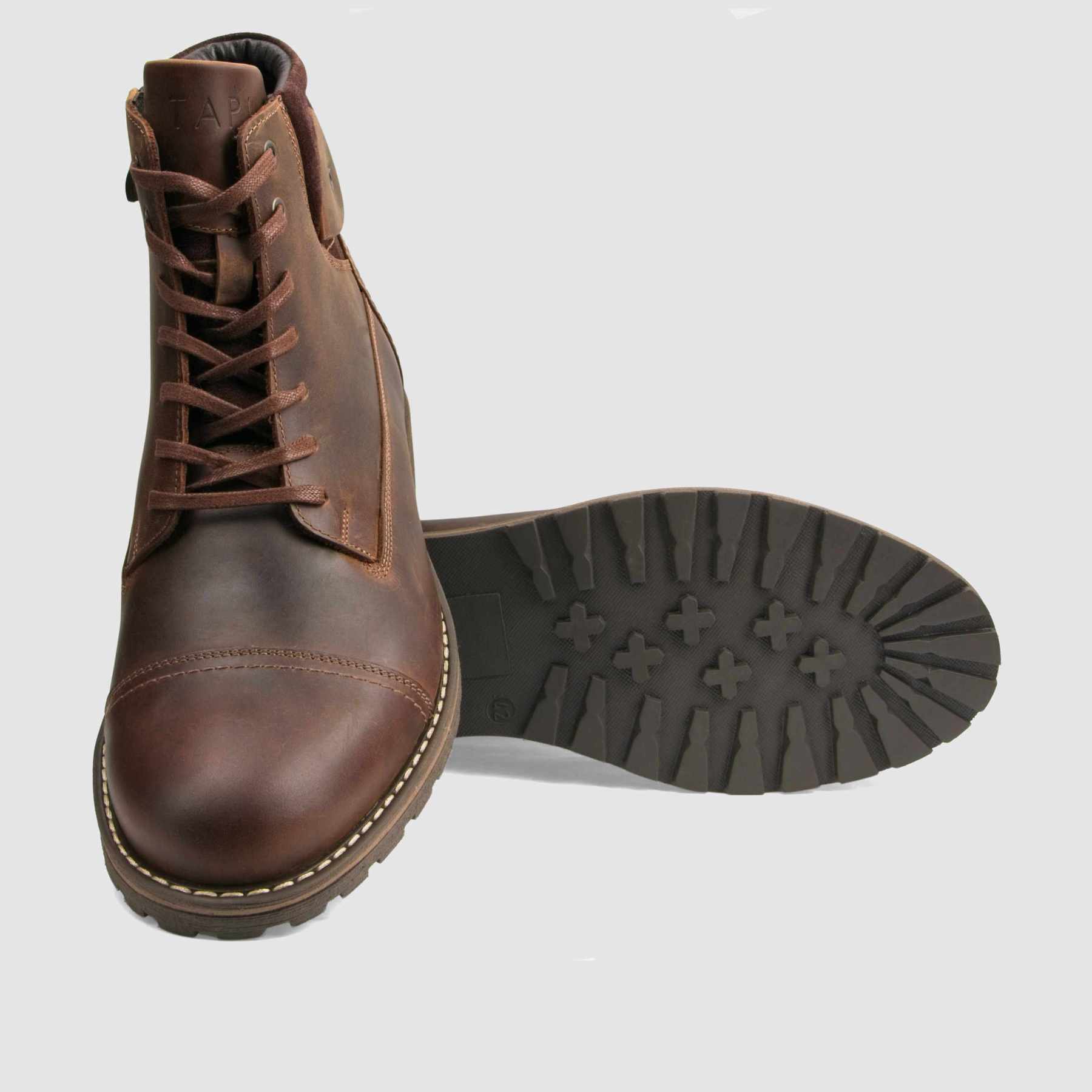 Men's boot TAPI A-2477 brown oiled leather
