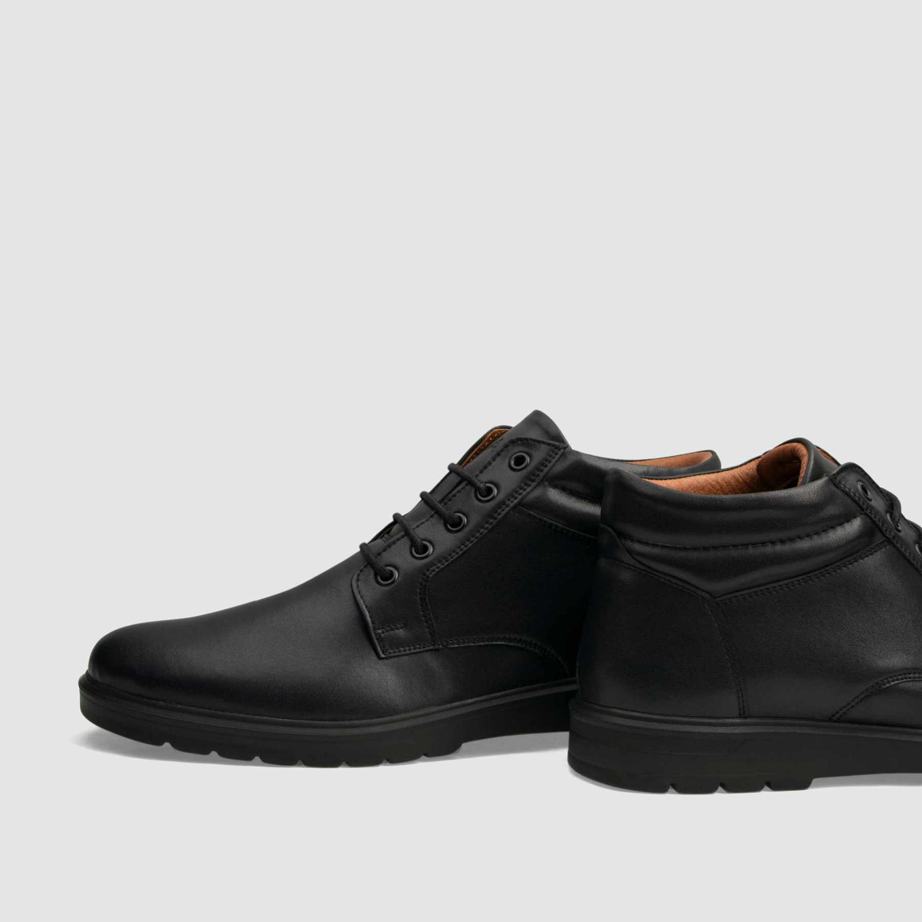 Casual ankle boot TAPI B-2481 black grain leather