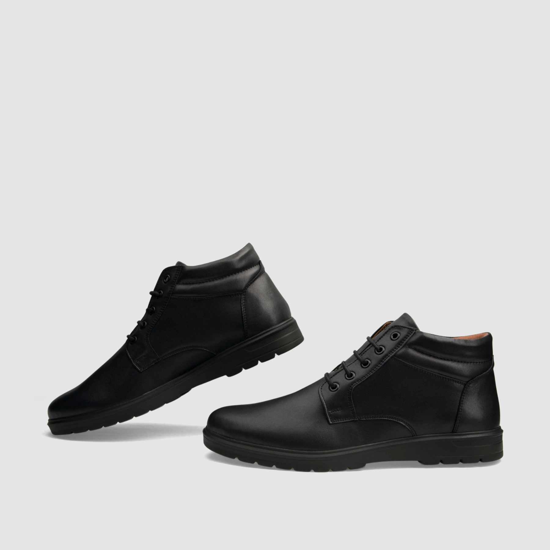 Casual ankle boot TAPI B-2481 black grain leather