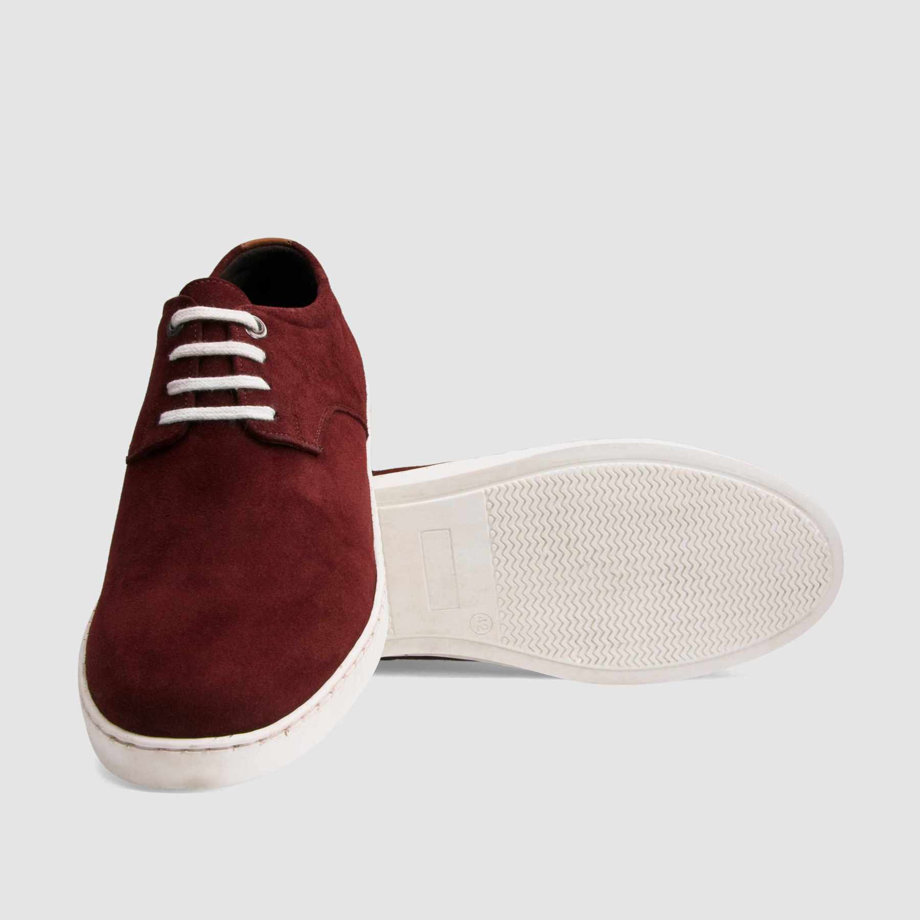 TAPI sneakers C-6580 burgundy suede leather