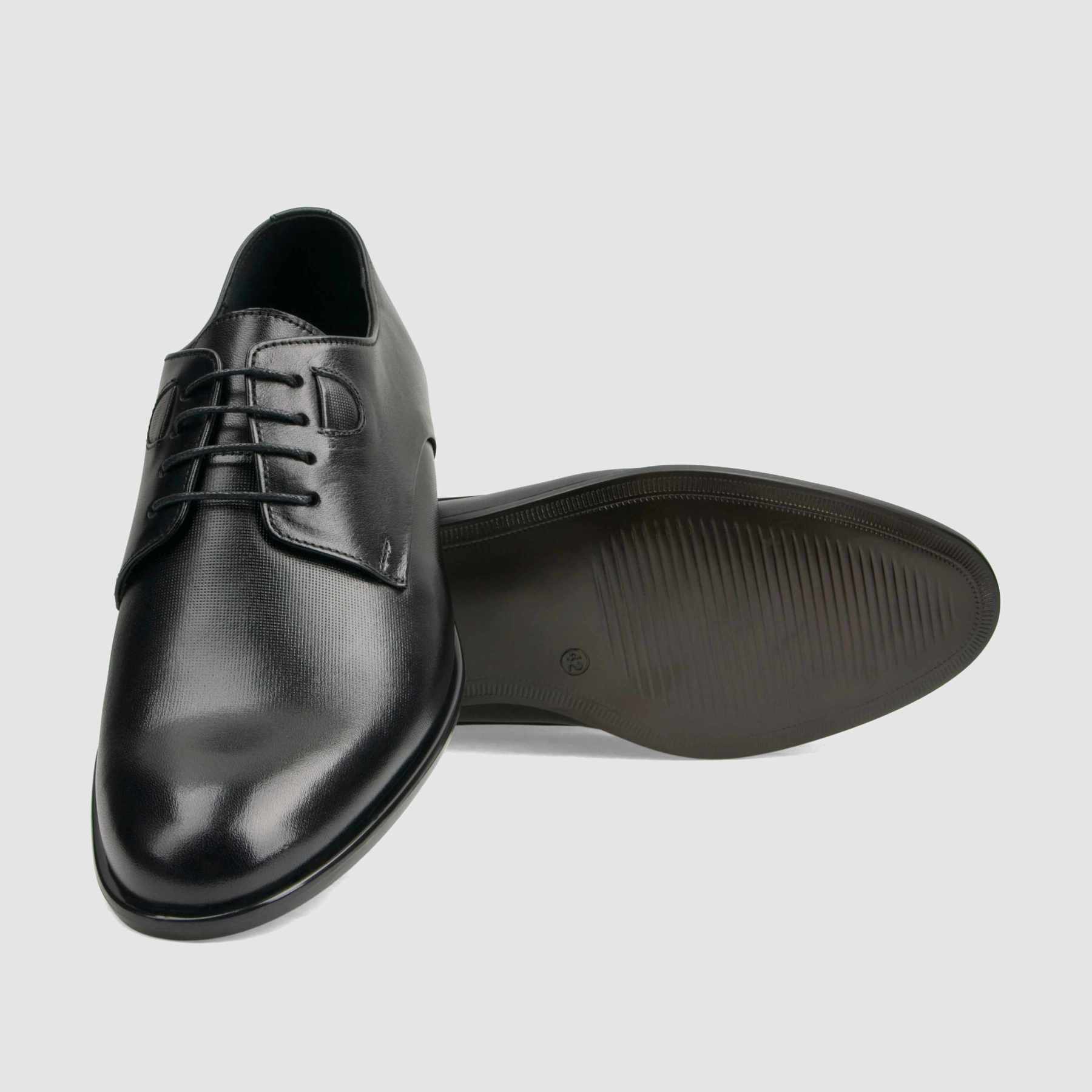 TAPI C-7205 formal shoe, black grain leather