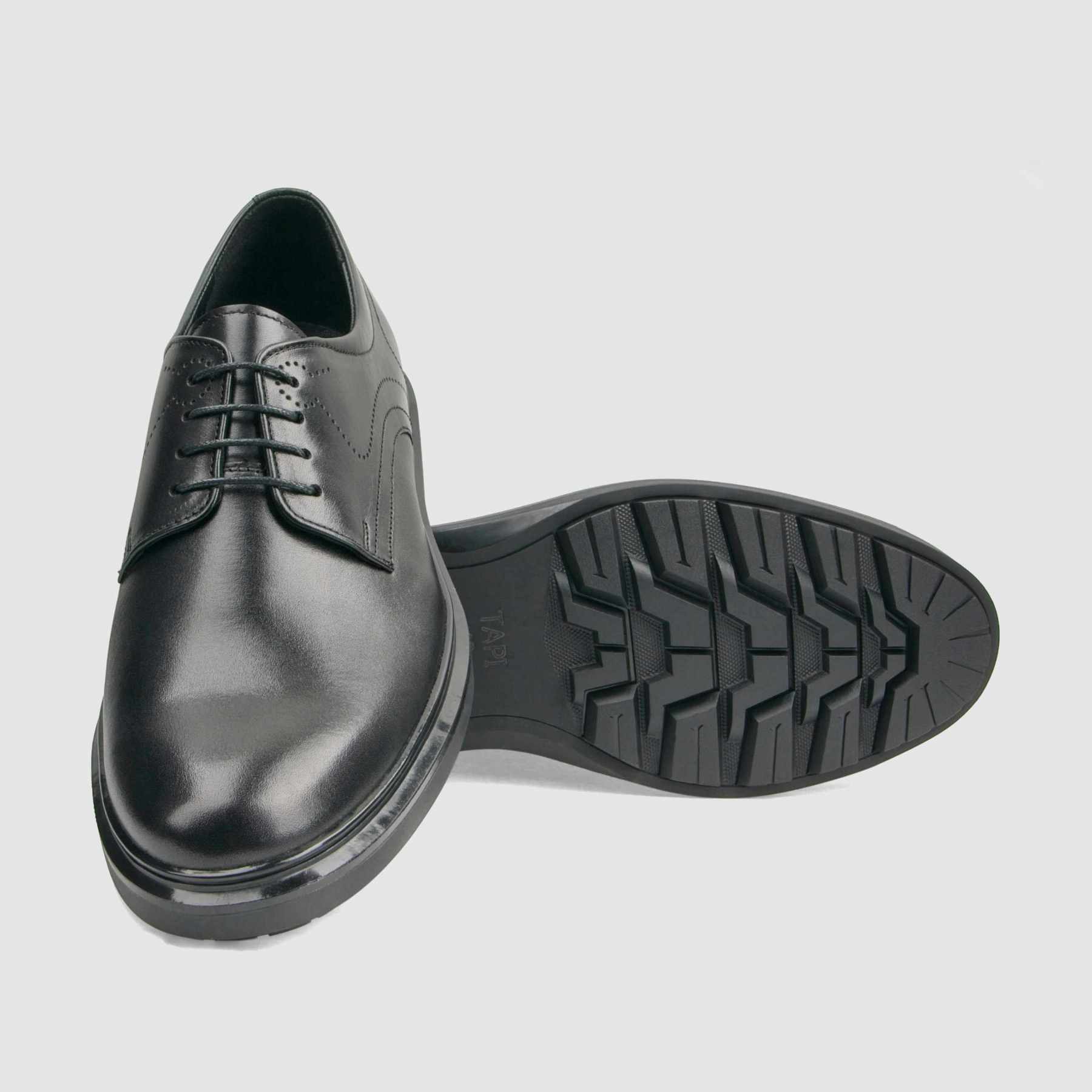 TAPI C-7455 formal shoe, black grain leather