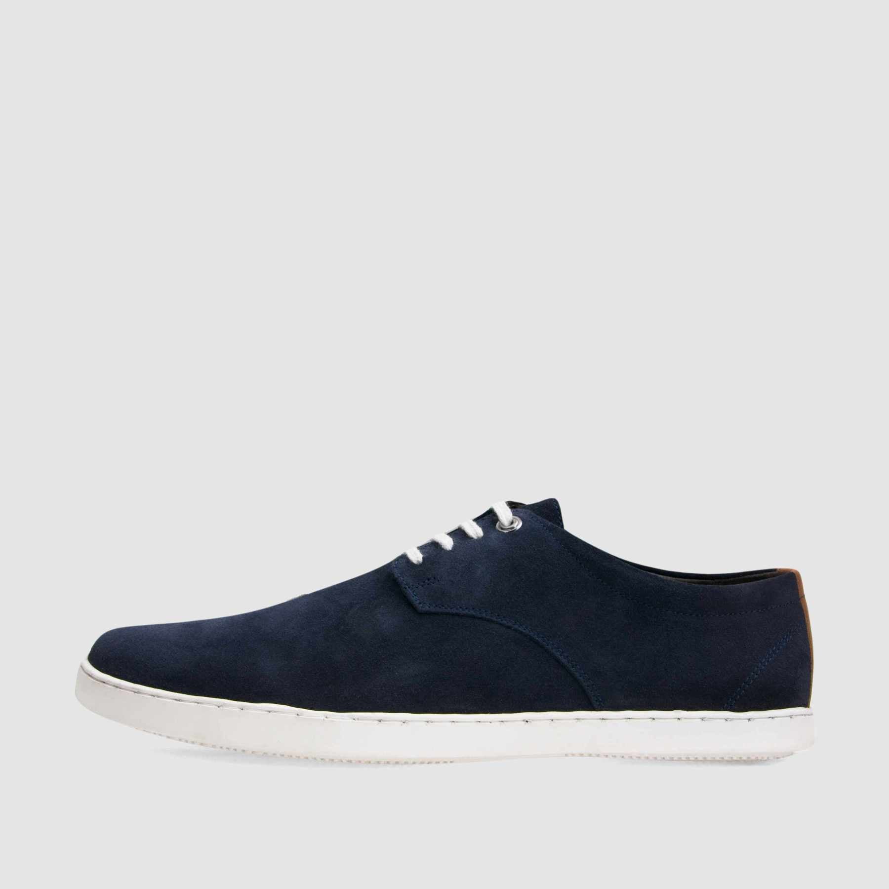 TAPI D-6580 navy blue suede sneakers