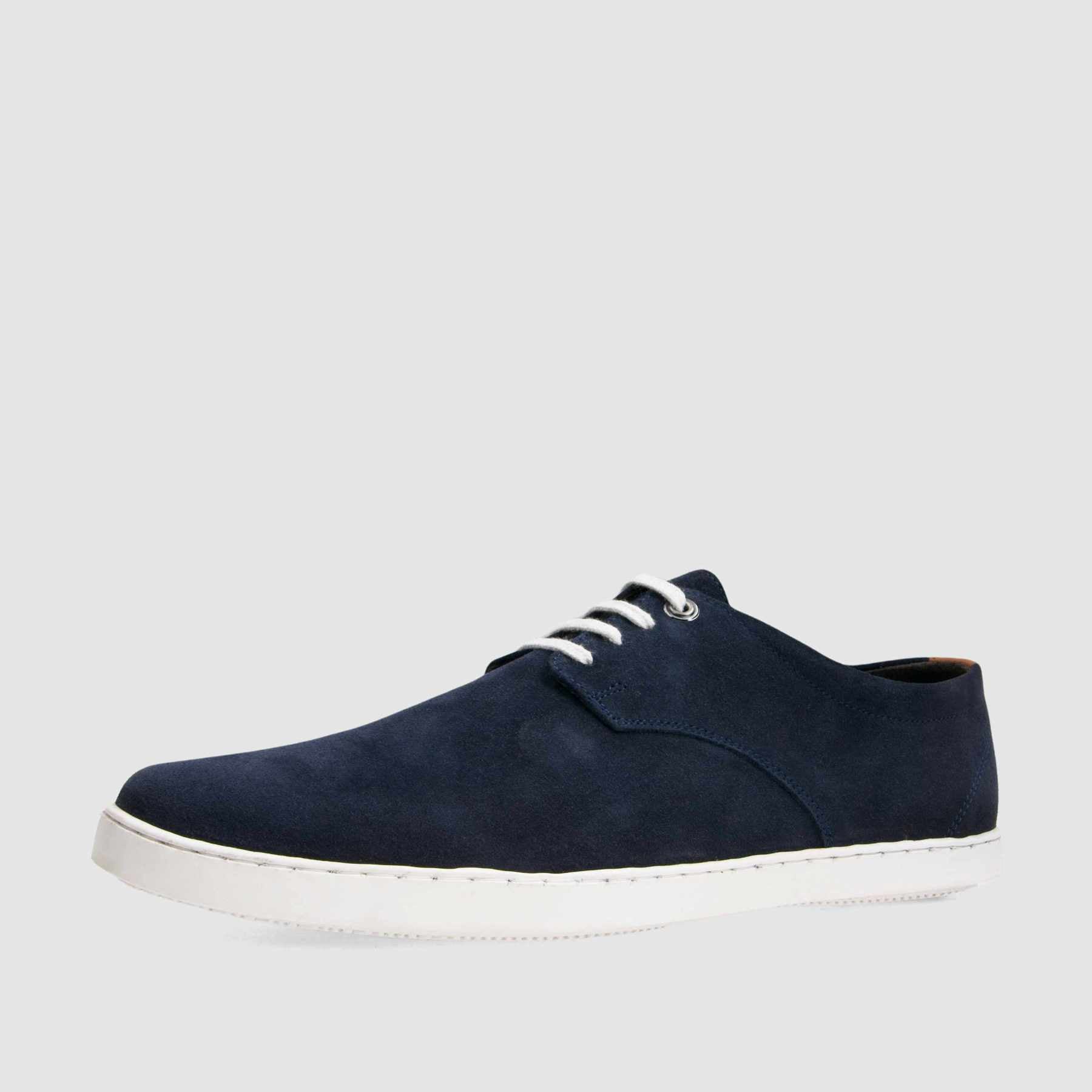 TAPI D-6580 navy blue suede sneakers