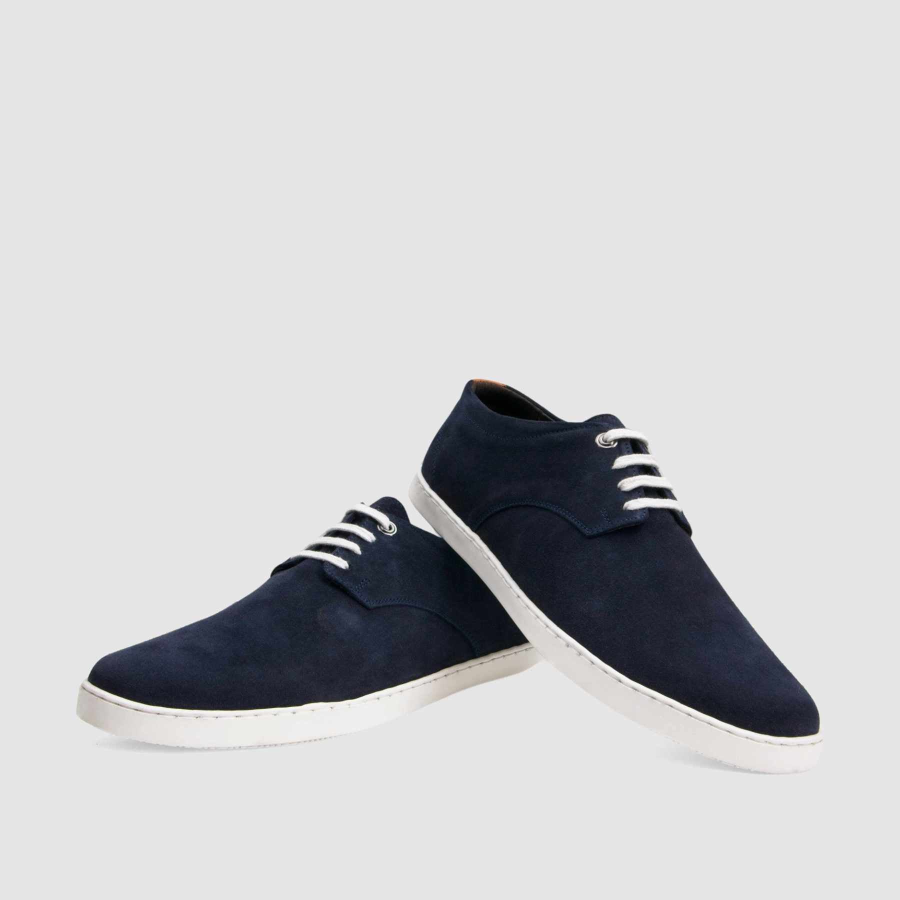 TAPI D-6580 navy blue suede sneakers
