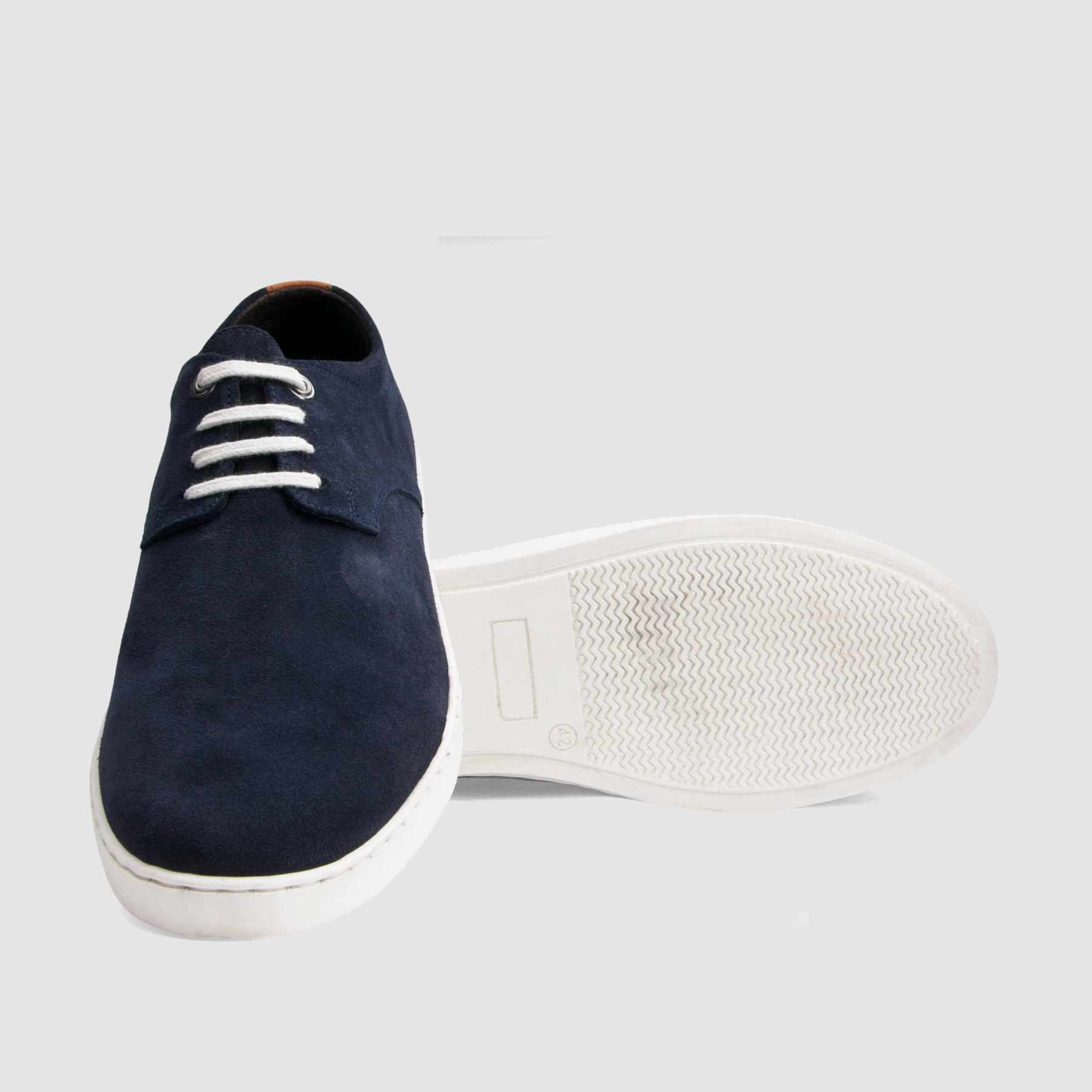 TAPI D-6580 navy blue suede sneakers