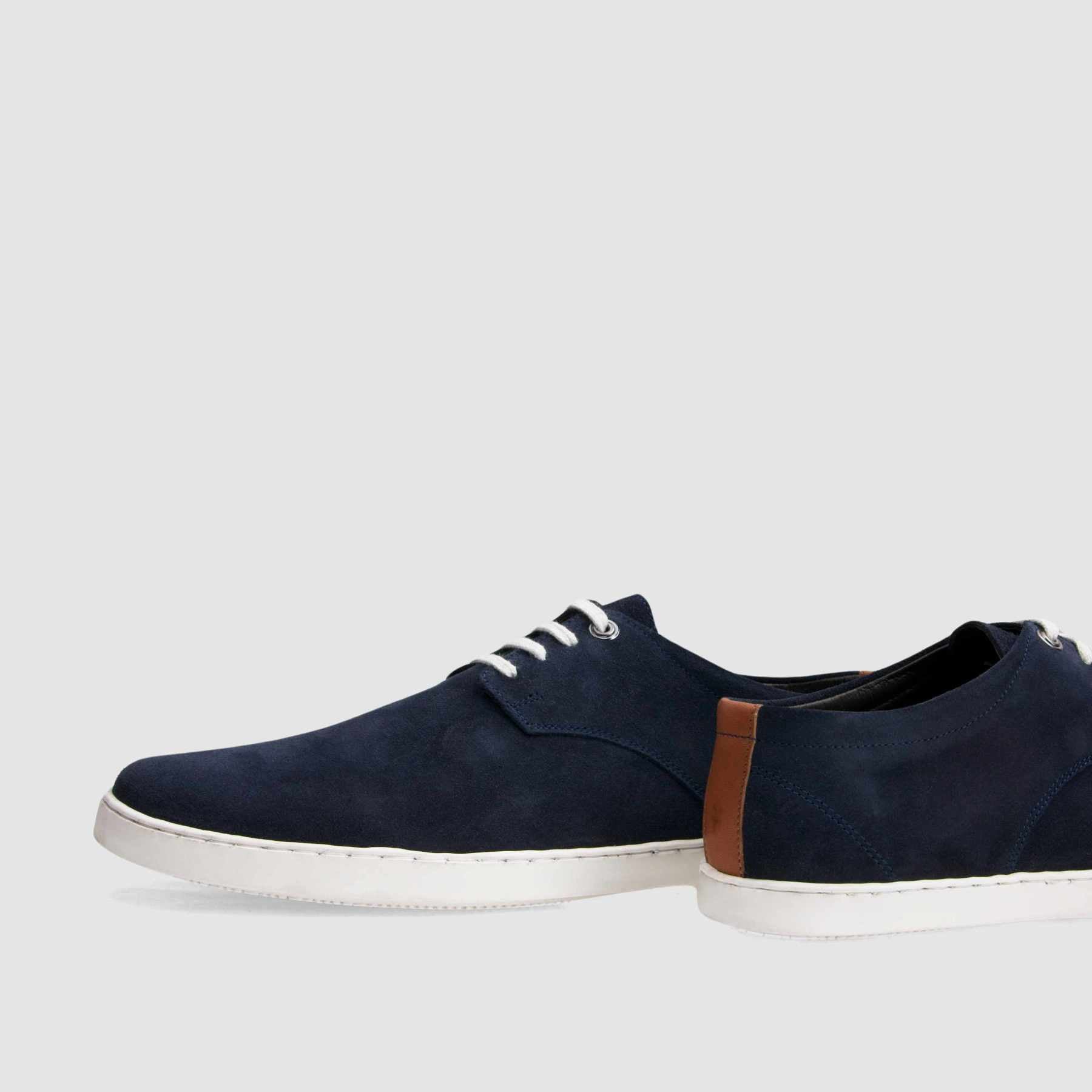TAPI D-6580 navy blue suede sneakers