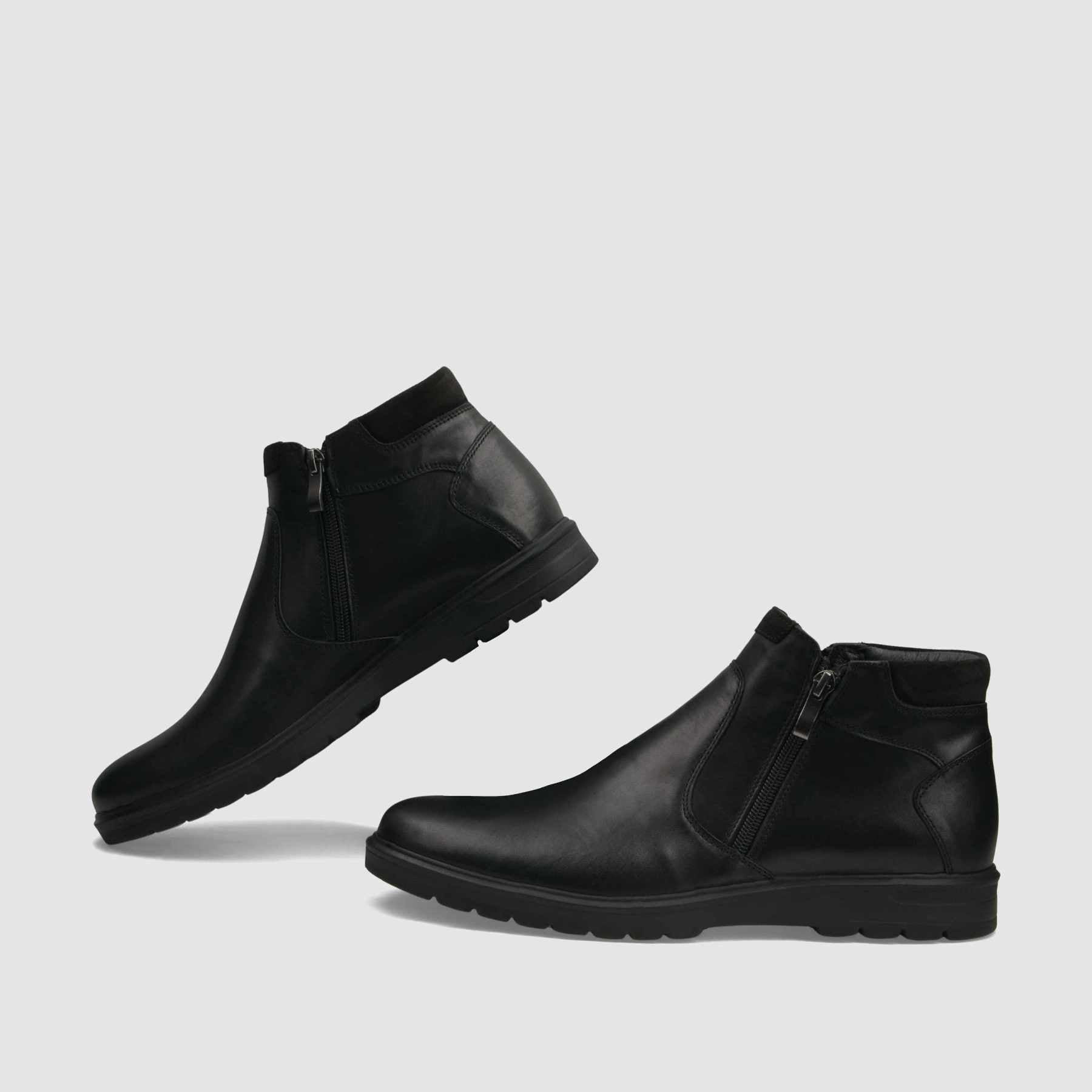Trzewik casual TAPI G-2504 czarna licowa skora