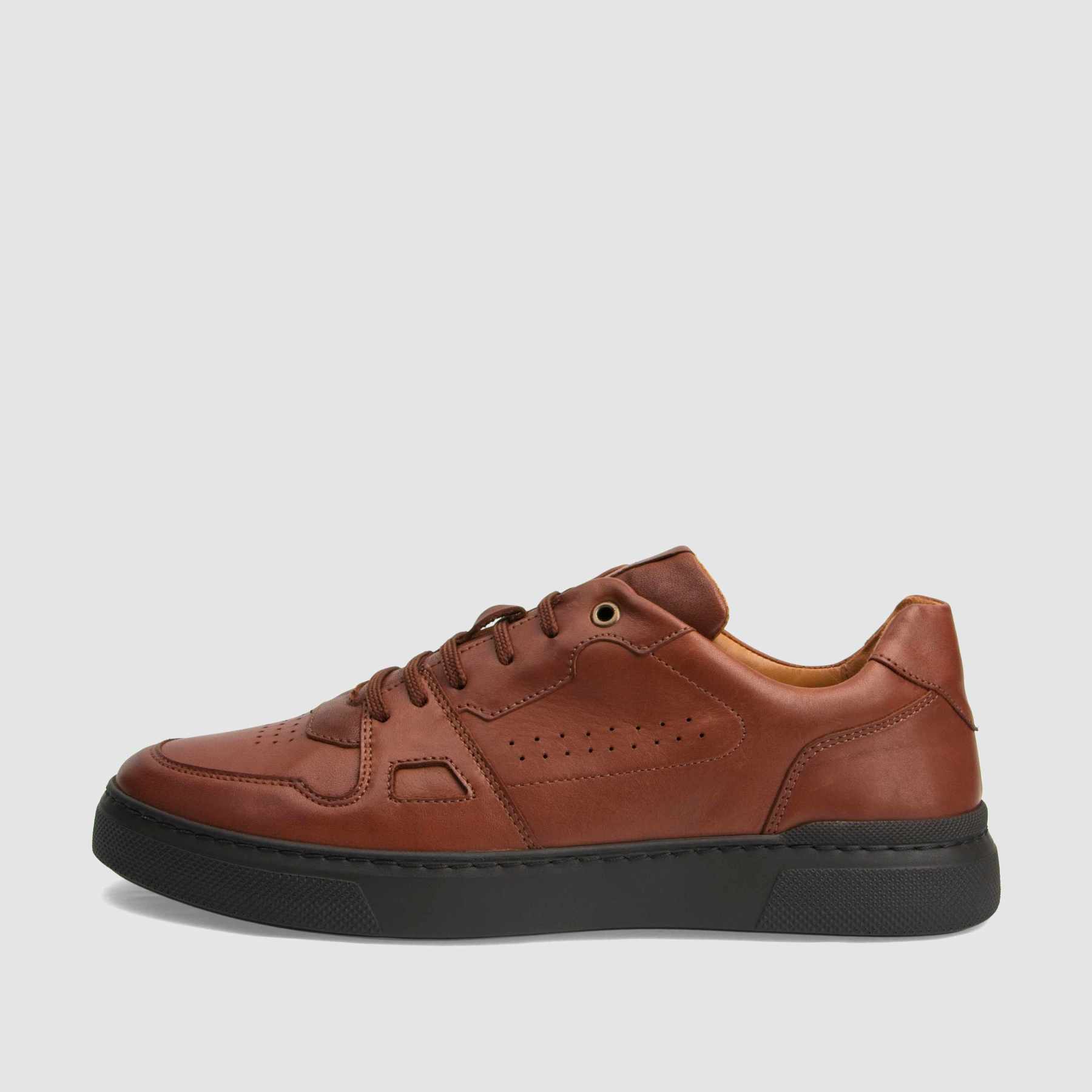 TAPI sneakers K-7364 brown smooth leather