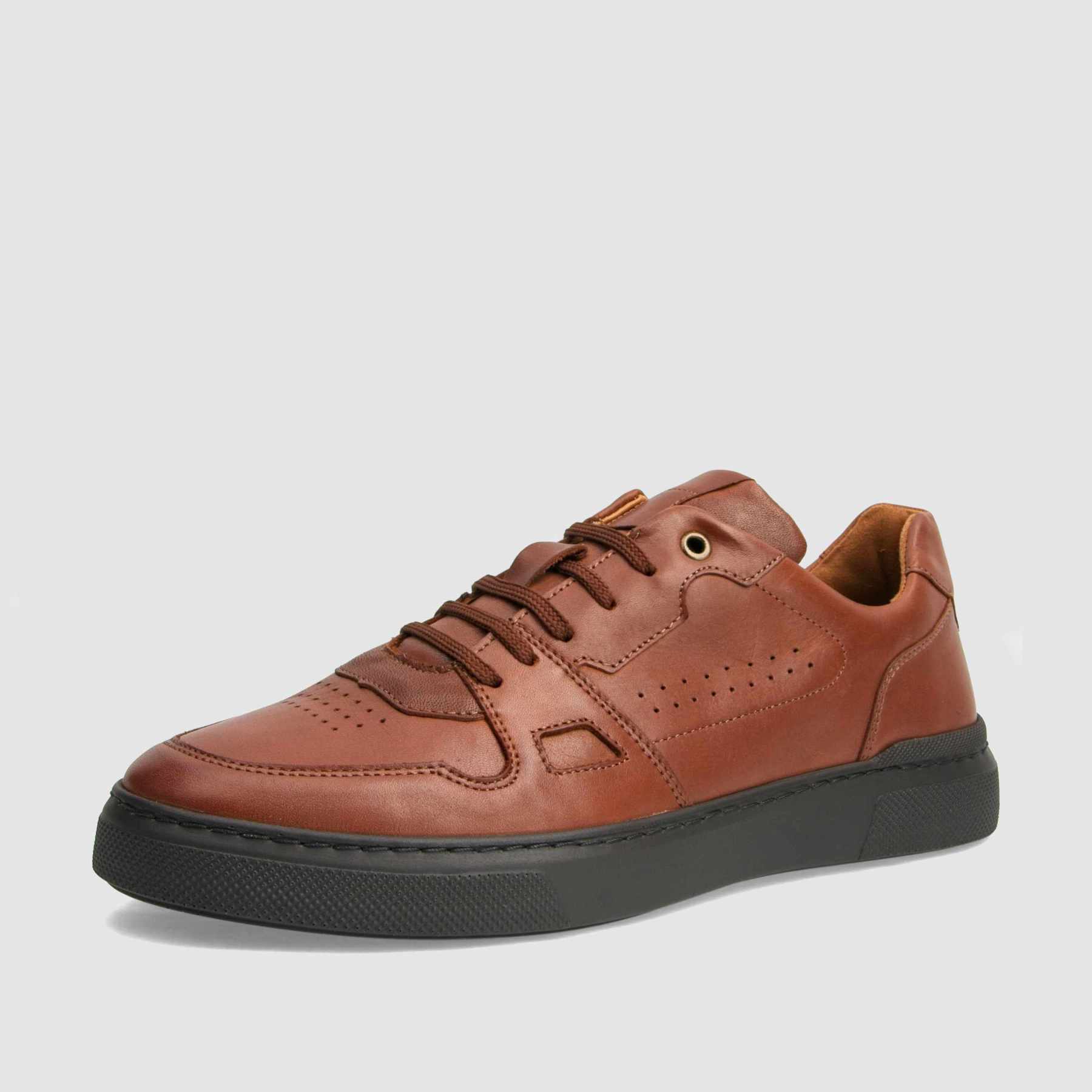 TAPI sneakers K-7364 brown smooth leather