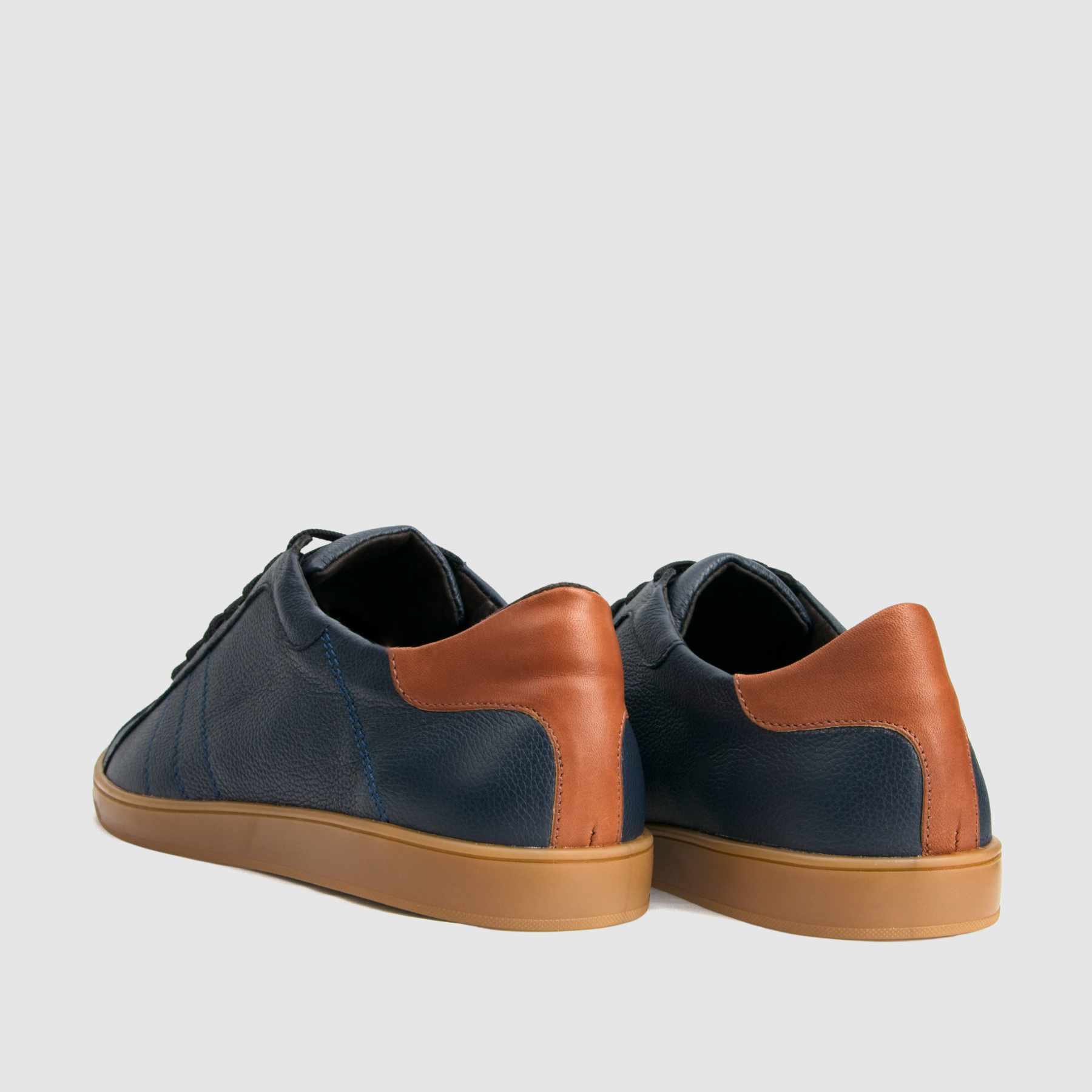 TAPI sneakers A-7263 navy blue smooth leather
