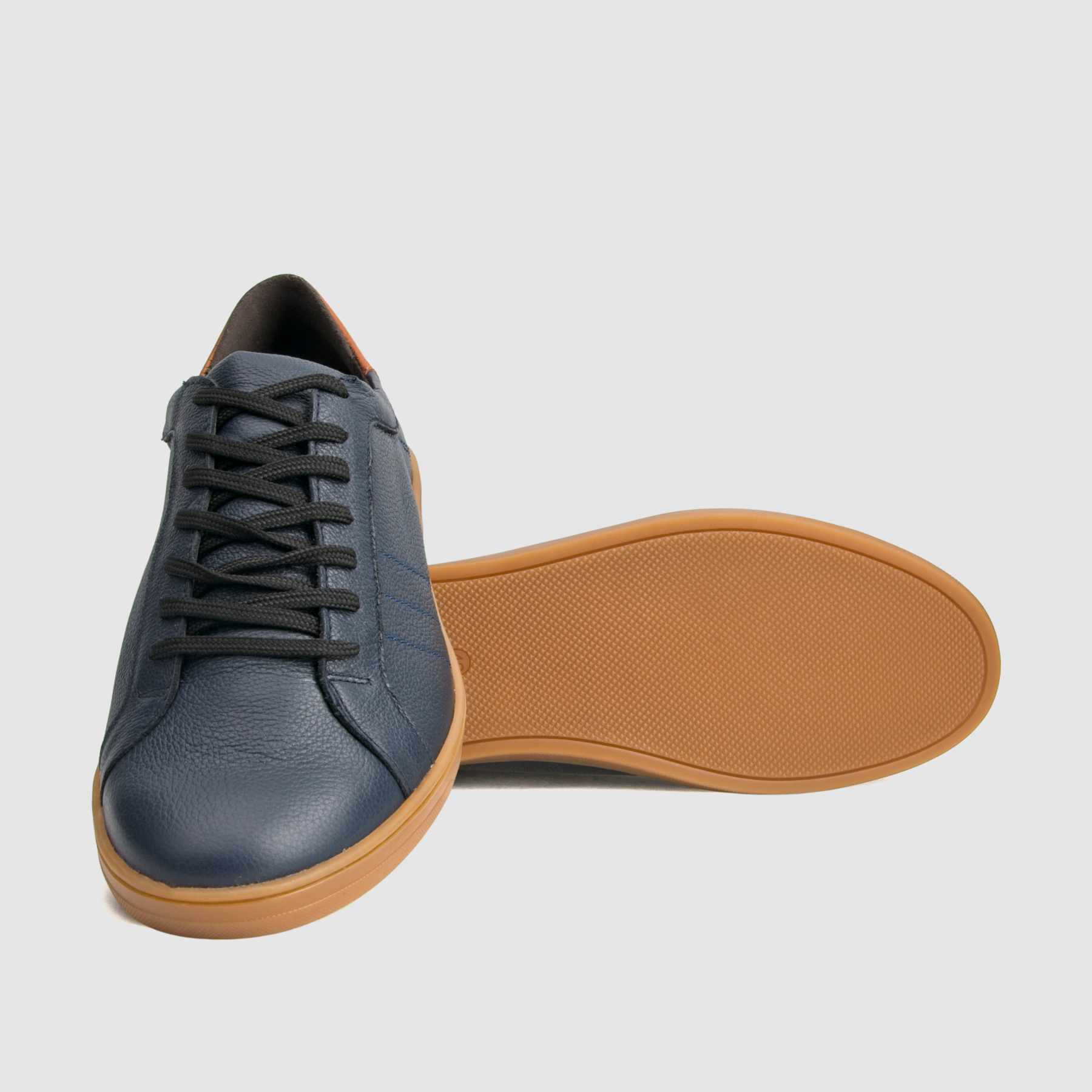 TAPI sneakers A-7263 navy blue smooth leather