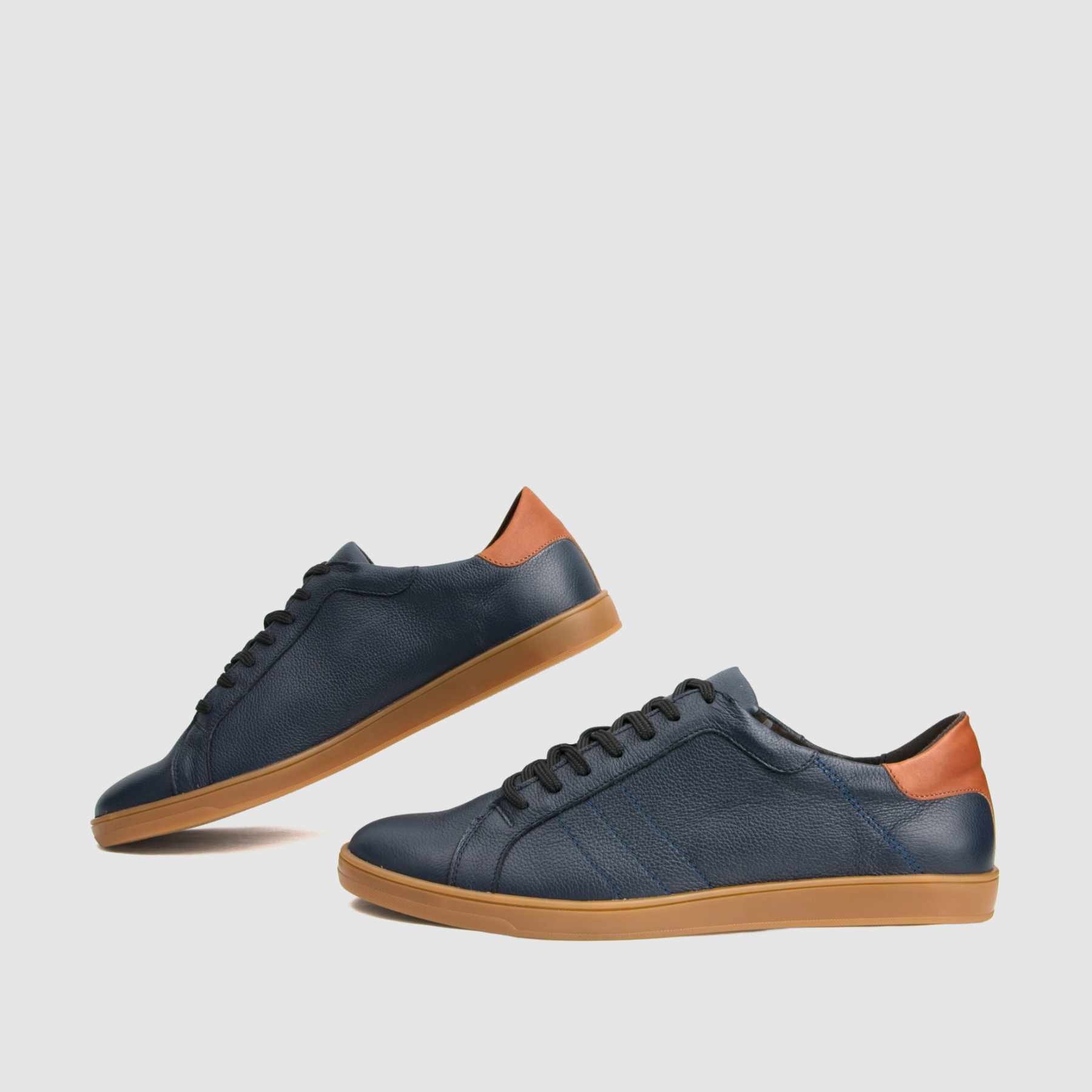 TAPI sneakers A-7263 navy blue smooth leather