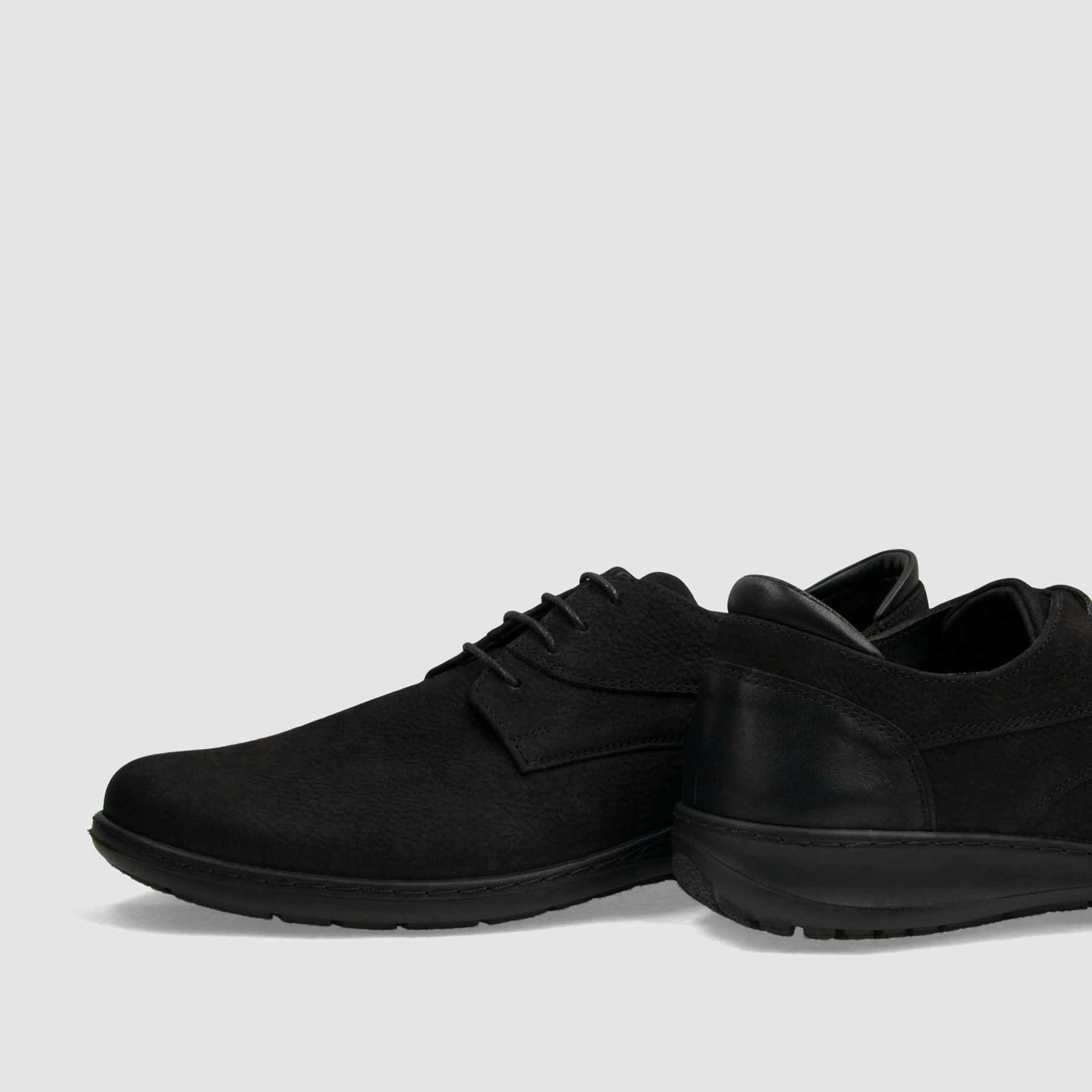 Półbut casual TAPI A - 7620 czarna licowa skóra - TAPI nero - Półbuty casual sznurowane - Czarny - 5