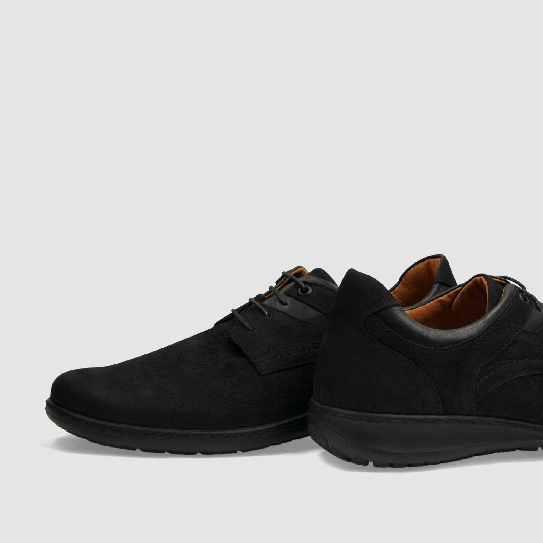 Półbut casual TAPI F - 7627 czarna licowa skóra - TAPI nero - Półbuty casual sznurowane - Czarny - 5