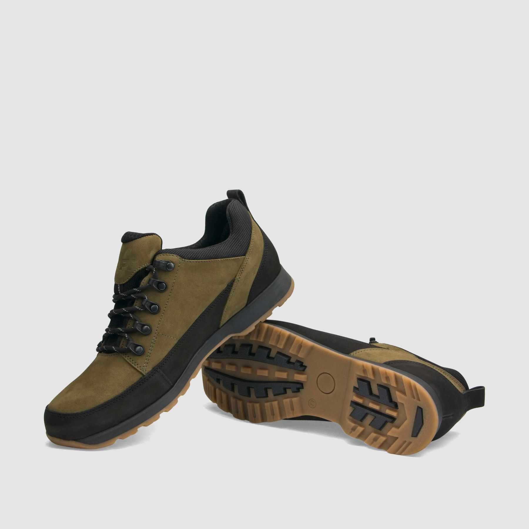 Półbut trekkingowy TAPI A - 9184 - ciemno zielona skóra nubukowa - TAPI nero - Półbuty trekkingowe męskie - Zielony - 6