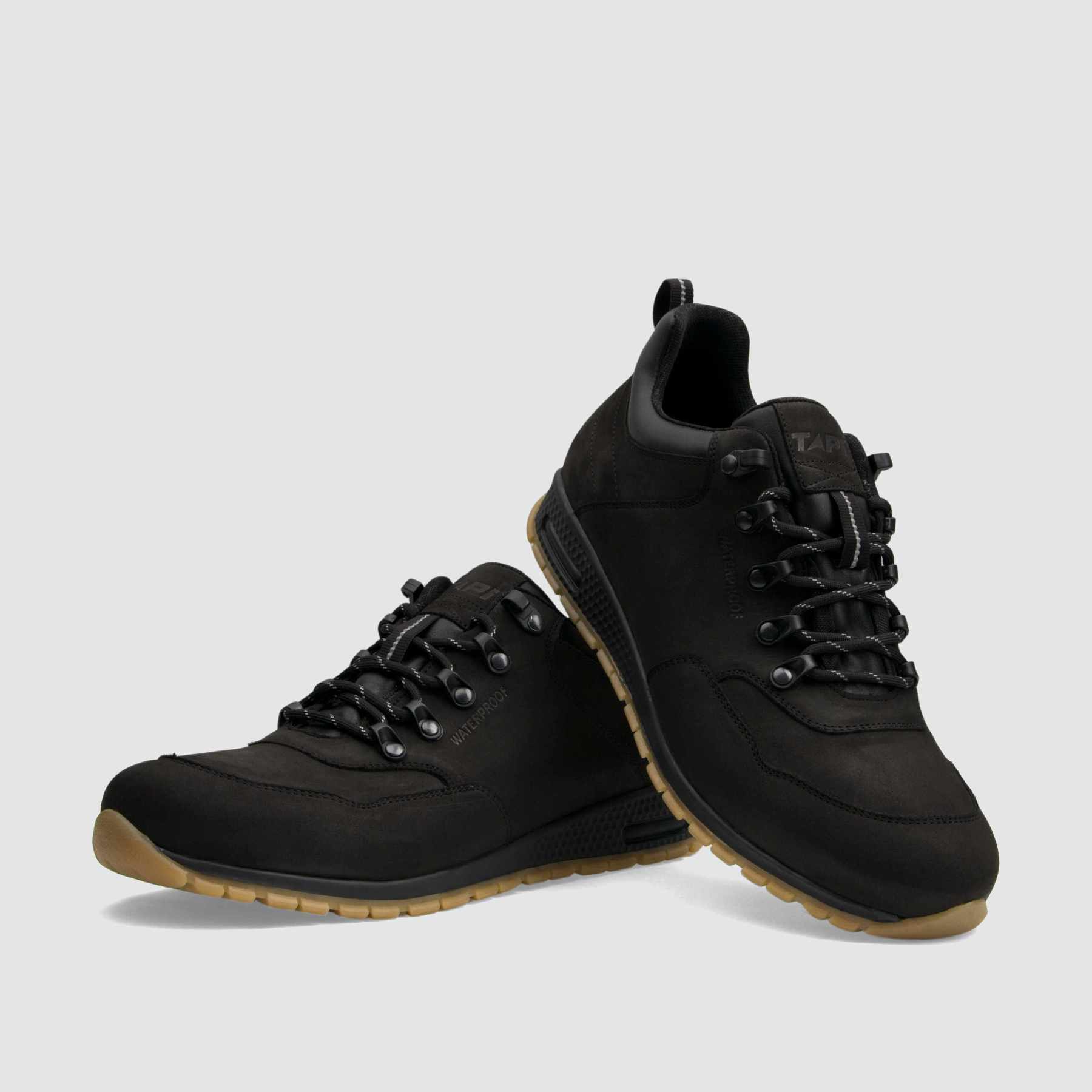Półbut trekkingowy TAPI A - 9186 czarna nubukowa skóra - TAPI nero - Trzewiki trekkingowe męskie - 40 - 3