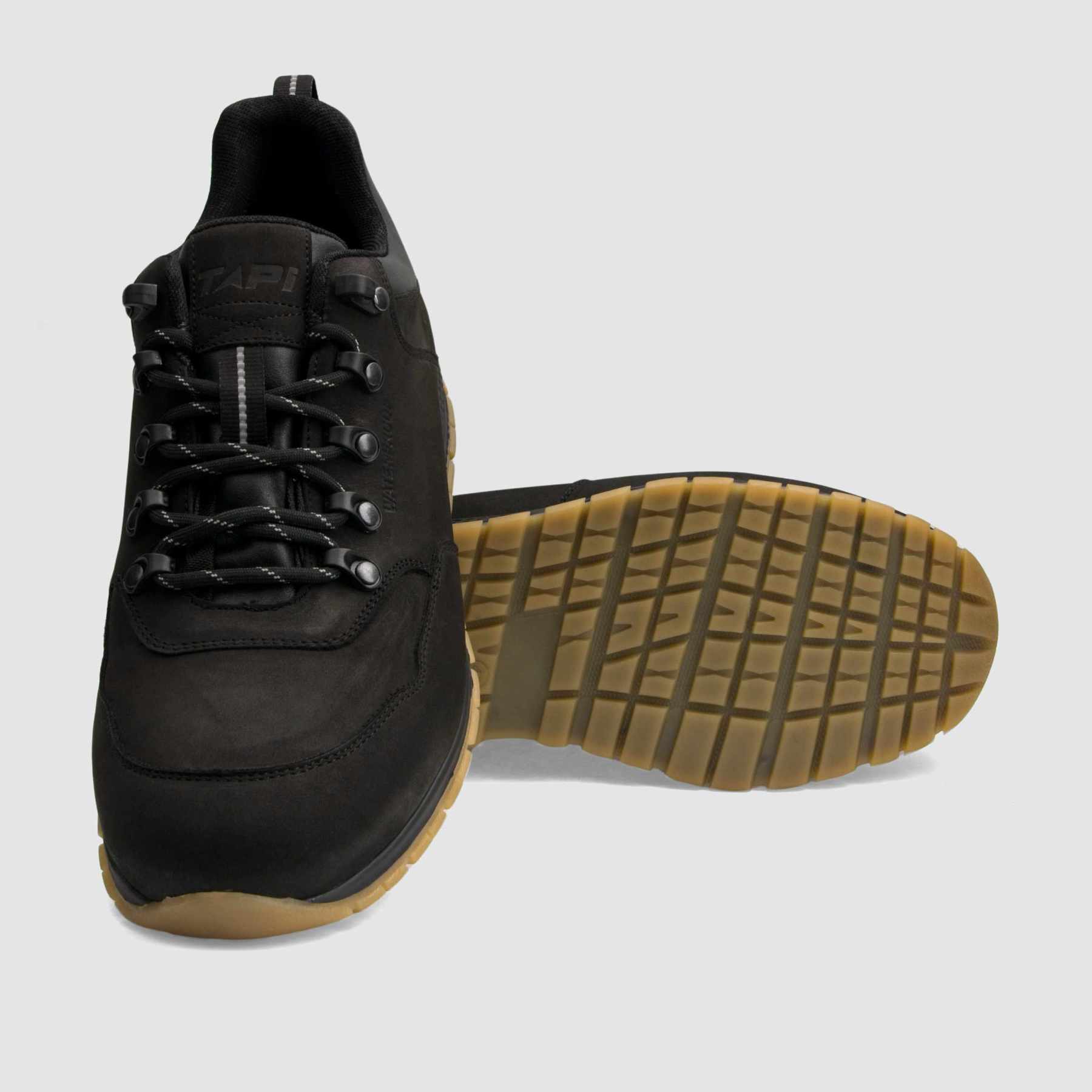 Półbut trekkingowy TAPI A - 9186 czarna nubukowa skóra - TAPI nero - Trzewiki trekkingowe męskie - 40 - 4