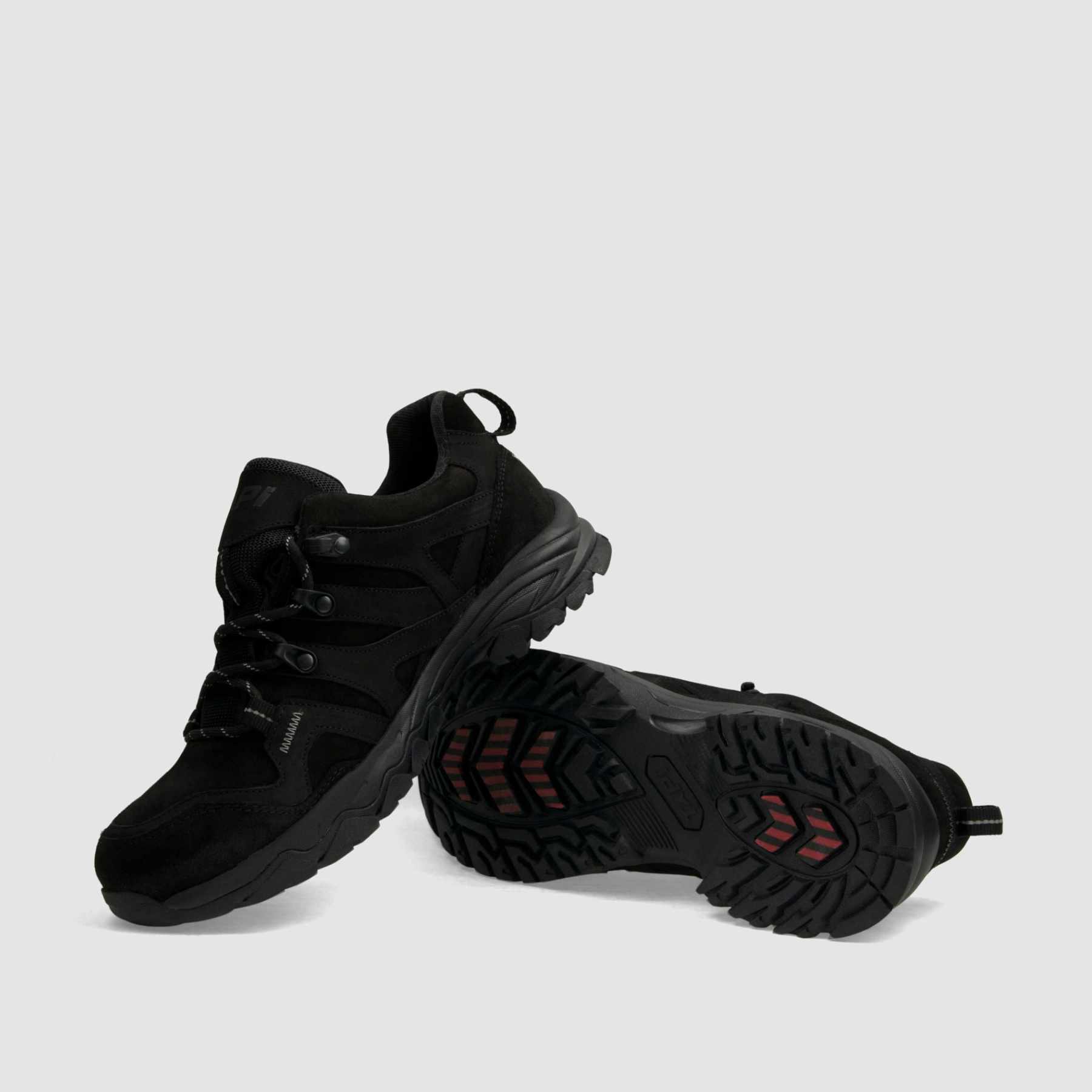 Półbut trekkingowy TAPI A - 9206 - czarna nubukowa skóra - TAPI nero - Półbuty trekkingowe męskie - Czarny - 7