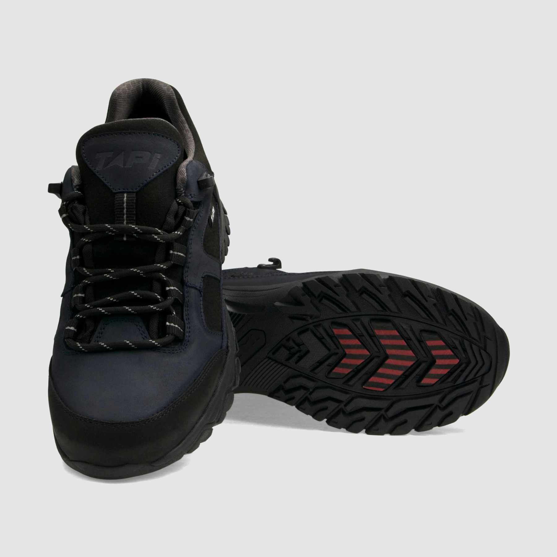 Półbut trekkingowy TAPI A - 9224 - granatowa olejowana skóra - TAPI nero - Półbuty trekkingowe męskie - Granatowy - 4