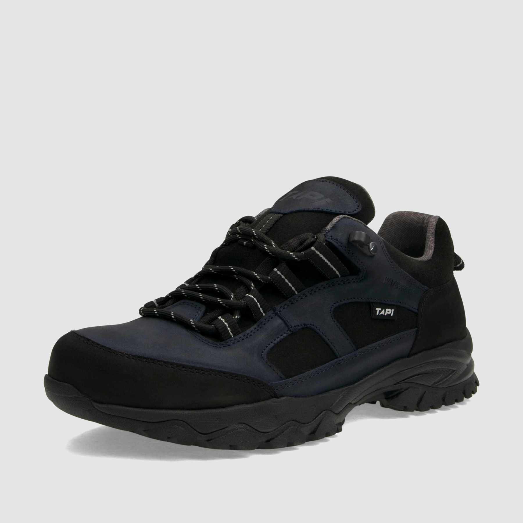 Półbut trekkingowy TAPI A - 9224 - granatowa olejowana skóra - TAPI nero - Półbuty trekkingowe męskie - Granatowy - 1