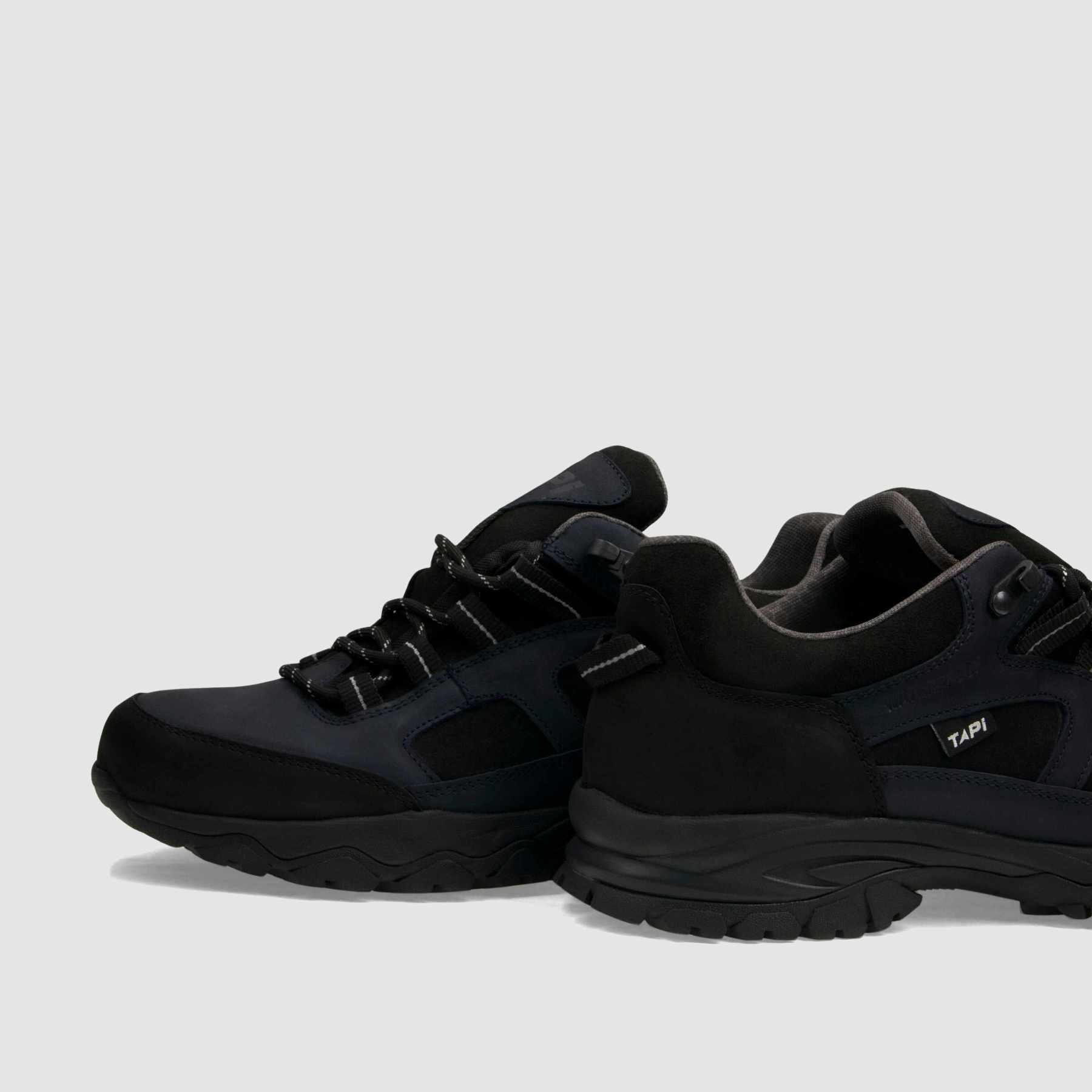 Półbut trekkingowy TAPI A - 9224 - granatowa olejowana skóra - TAPI nero - Półbuty trekkingowe męskie - Granatowy - 5