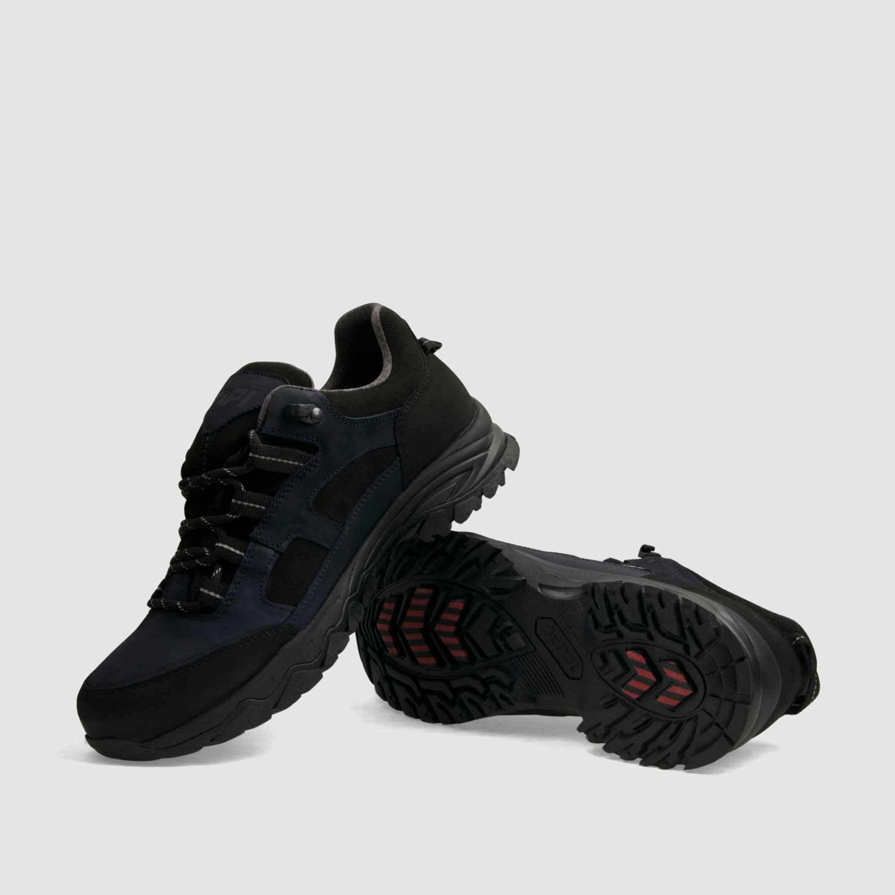 Półbut trekkingowy TAPI A - 9224 - granatowa olejowana skóra - TAPI nero - Półbuty trekkingowe męskie - Granatowy - 7