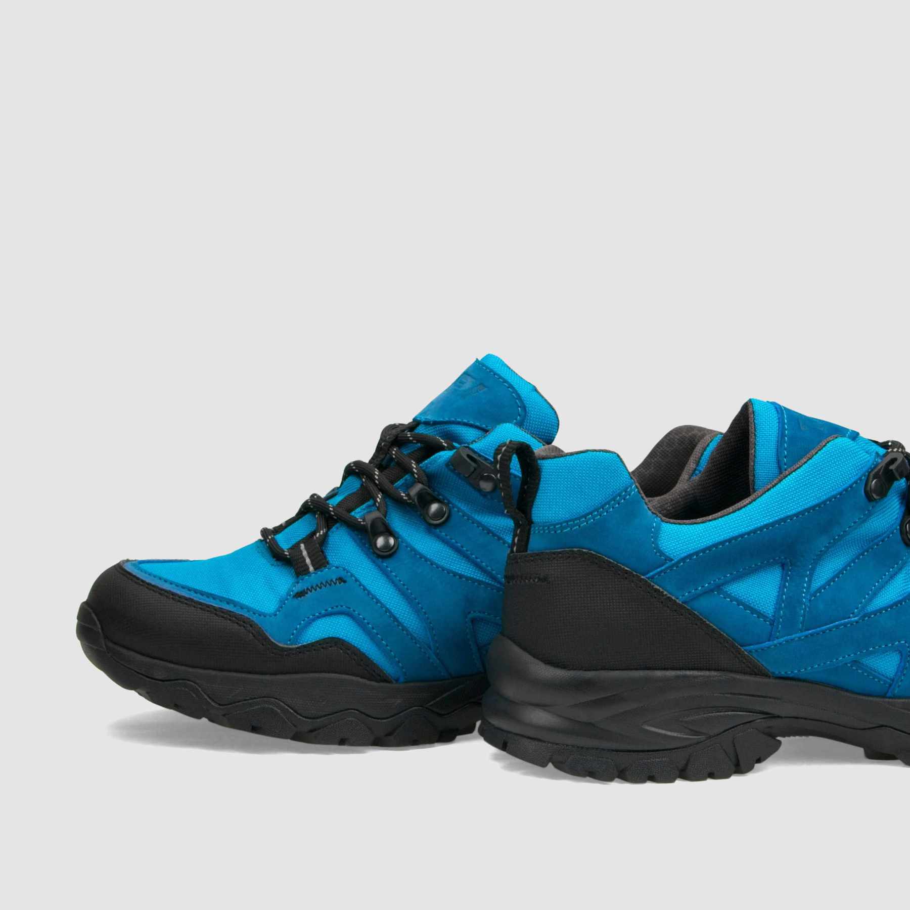 Półbut trekkingowy TAPI B - 9219 - niebieska skóra nubukowa - TAPI nero - Półbuty trekkingowe męskie - Niebieski - 5