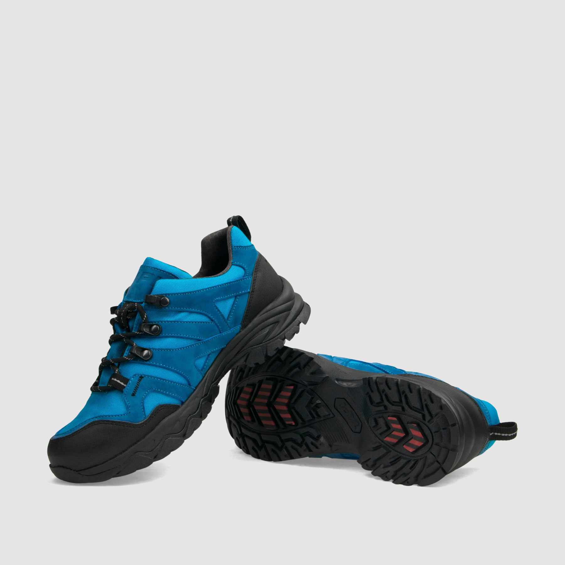 Półbut trekkingowy TAPI B - 9219 - niebieska skóra nubukowa - TAPI nero - Półbuty trekkingowe męskie - Niebieski - 7