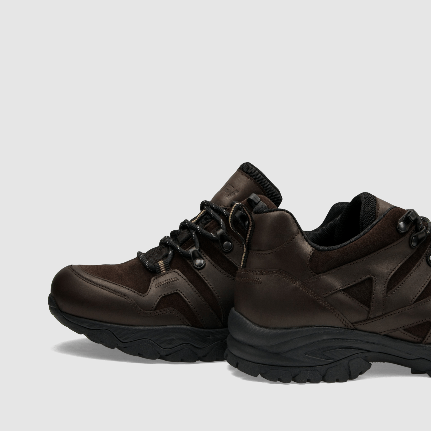 Półbut trekkingowy TAPI C - 9206 - brązowa licowa skóra - TAPI nero - Półbuty trekkingowe męskie - Brązowy - 5