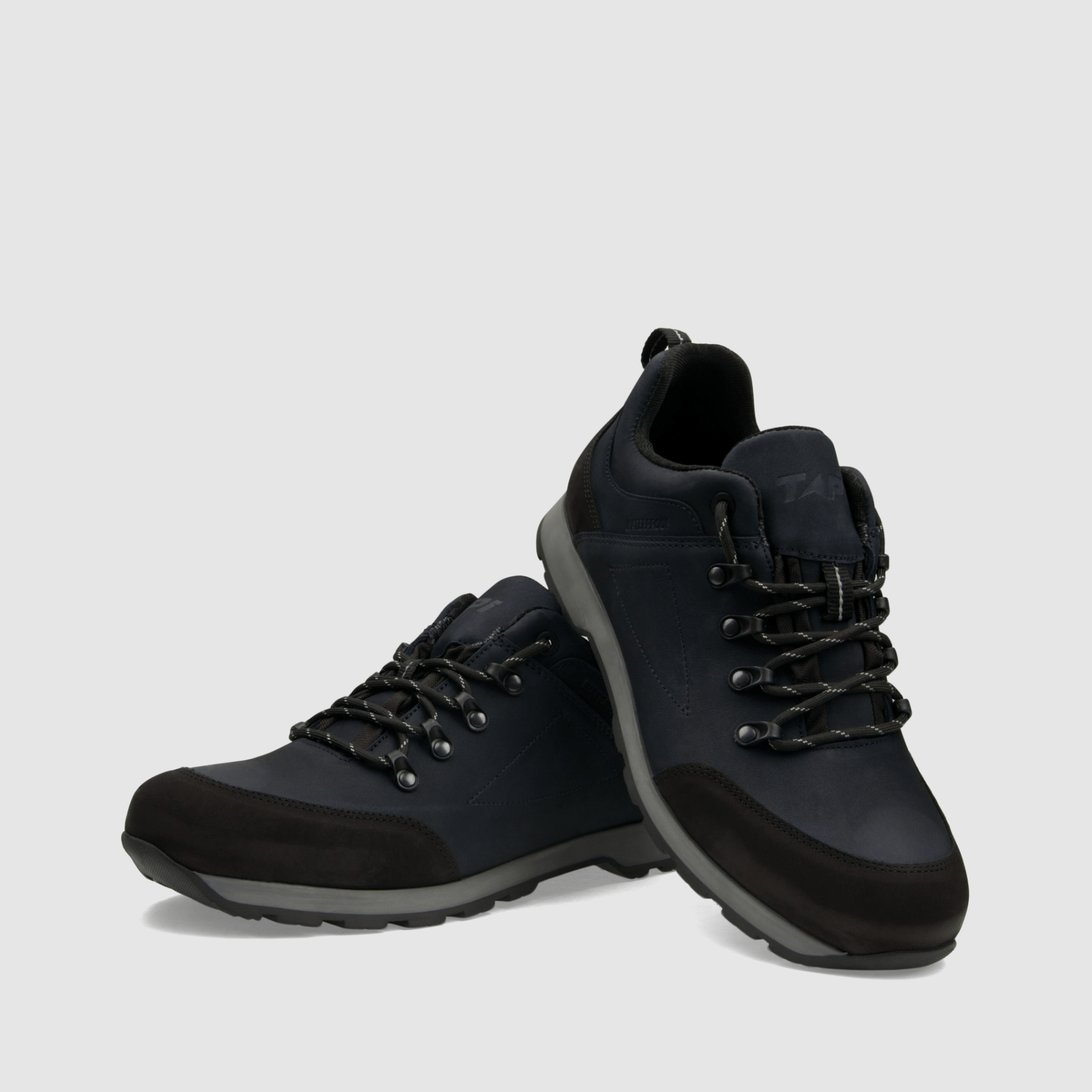 Półbut trekkingowy TAPI E - 9125 - granatowa nubukowa skóra - TAPI nero - Półbuty trekkingowe męskie - Granatowy - 3