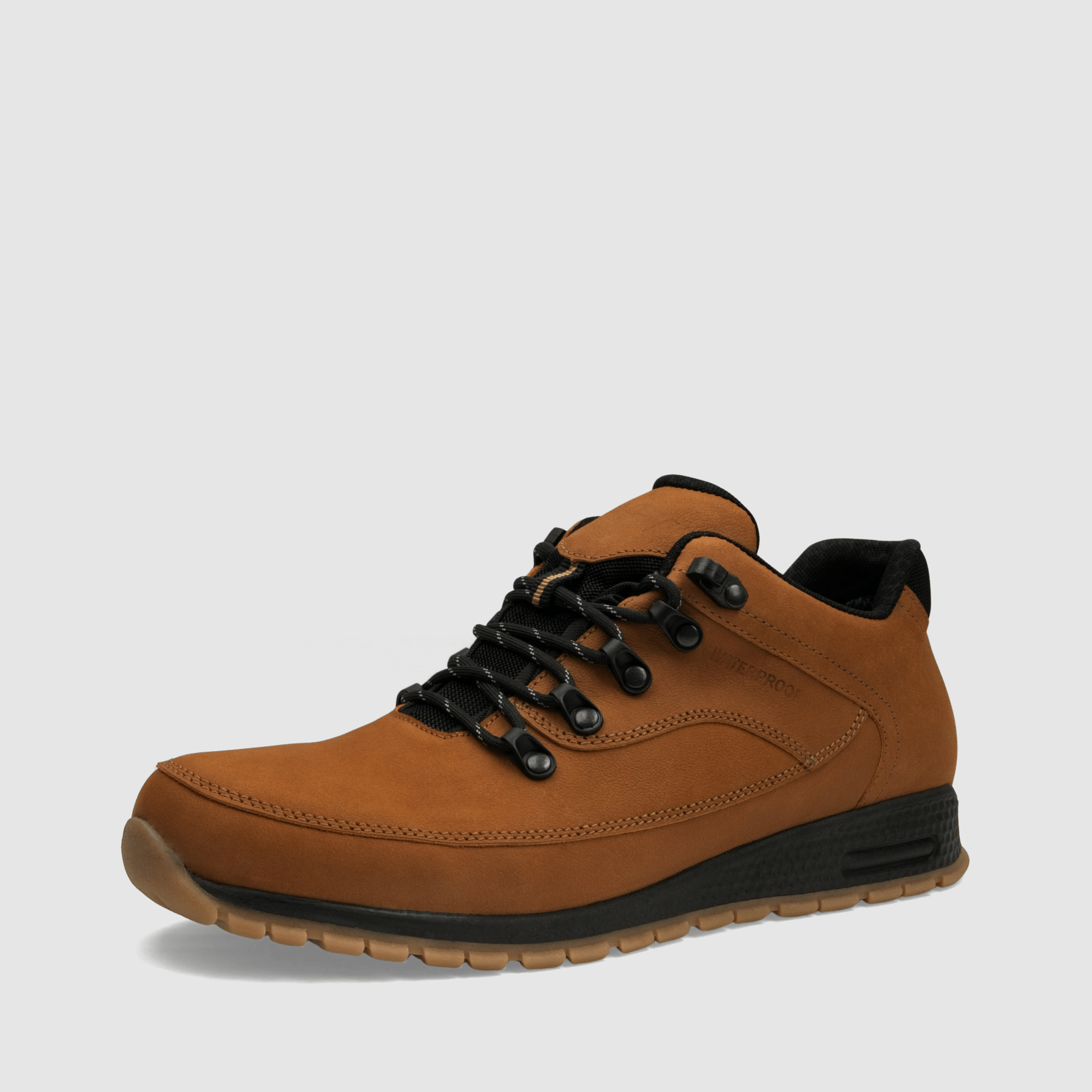 Półbut trekkingowy TAPI E - 9185 - jasno brązowa nubukowa skóra - TAPI nero - Półbuty trekkingowe męskie - Brąz - 1