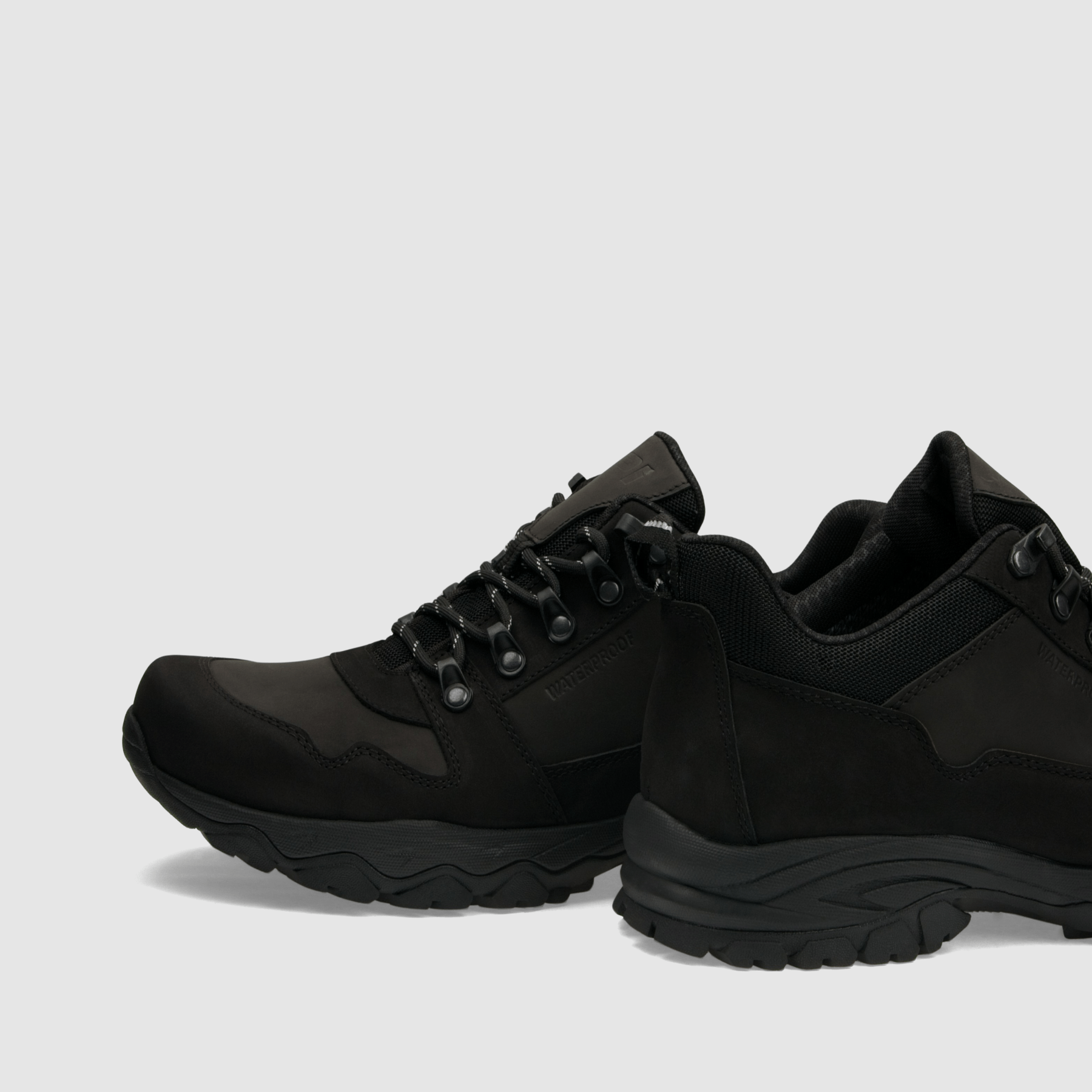 Półbut trekkingowy TAPI F - 9171 - czarna nubukowa skóra - TAPI nero - Półbuty trekkingowe męskie - Czarny - 5