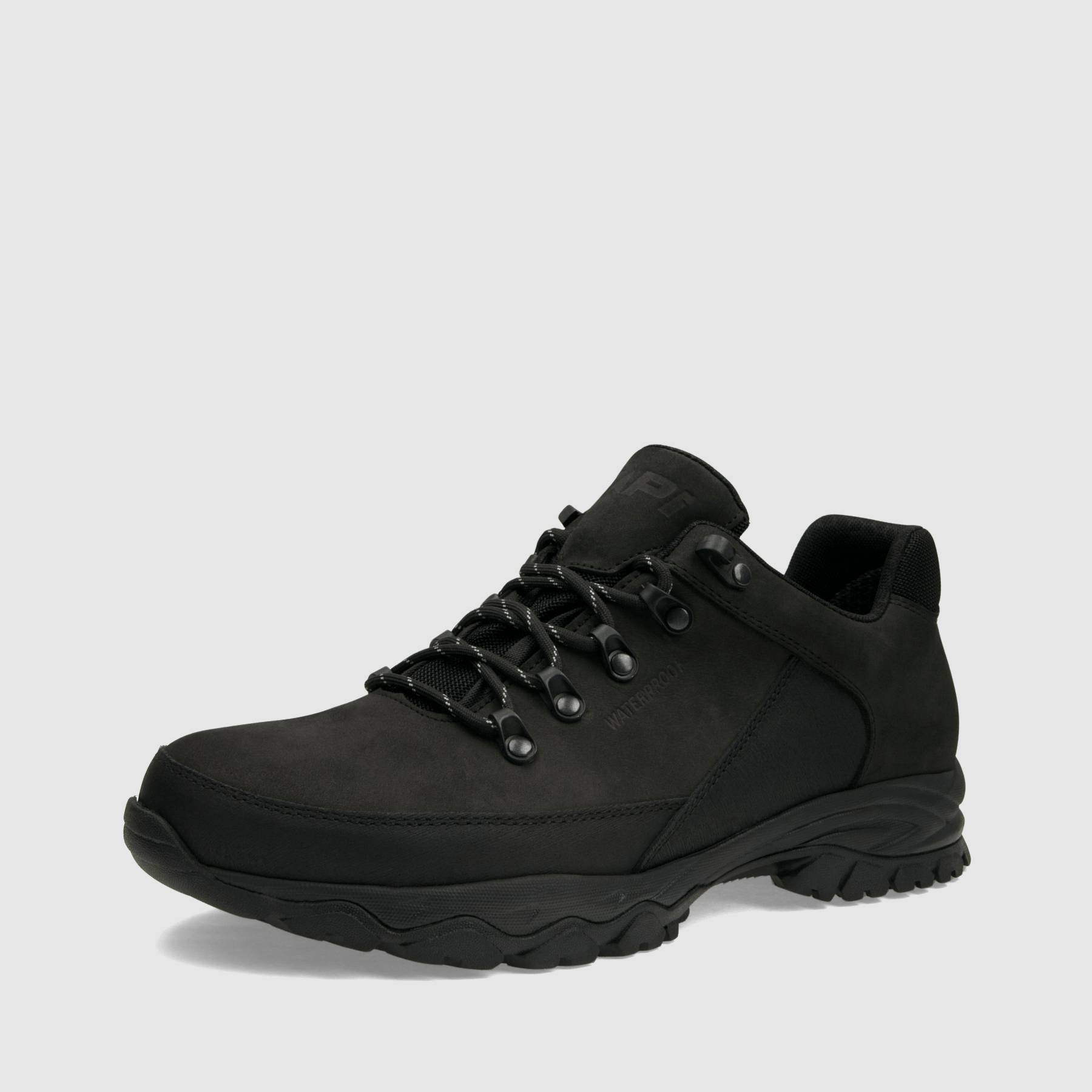 Półbut trekkingowy TAPI F - 9182 - czarna nubukowa skóra - TAPI nero - Półbuty trekkingowe męskie - Czarny - 1