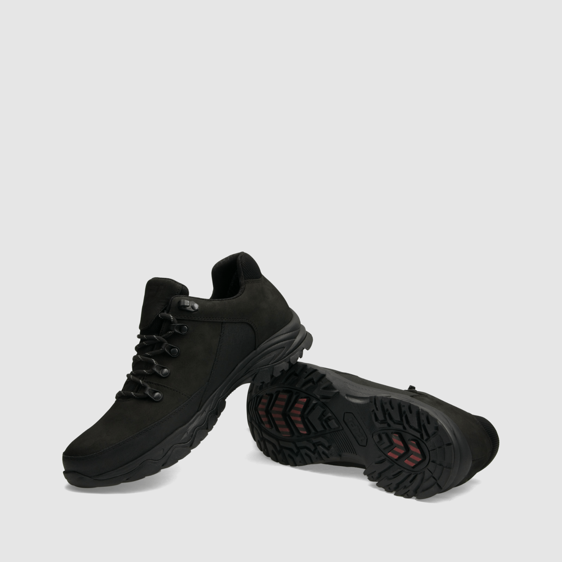 Półbut trekkingowy TAPI F - 9182 - czarna nubukowa skóra - TAPI nero - Półbuty trekkingowe męskie - Czarny - 7