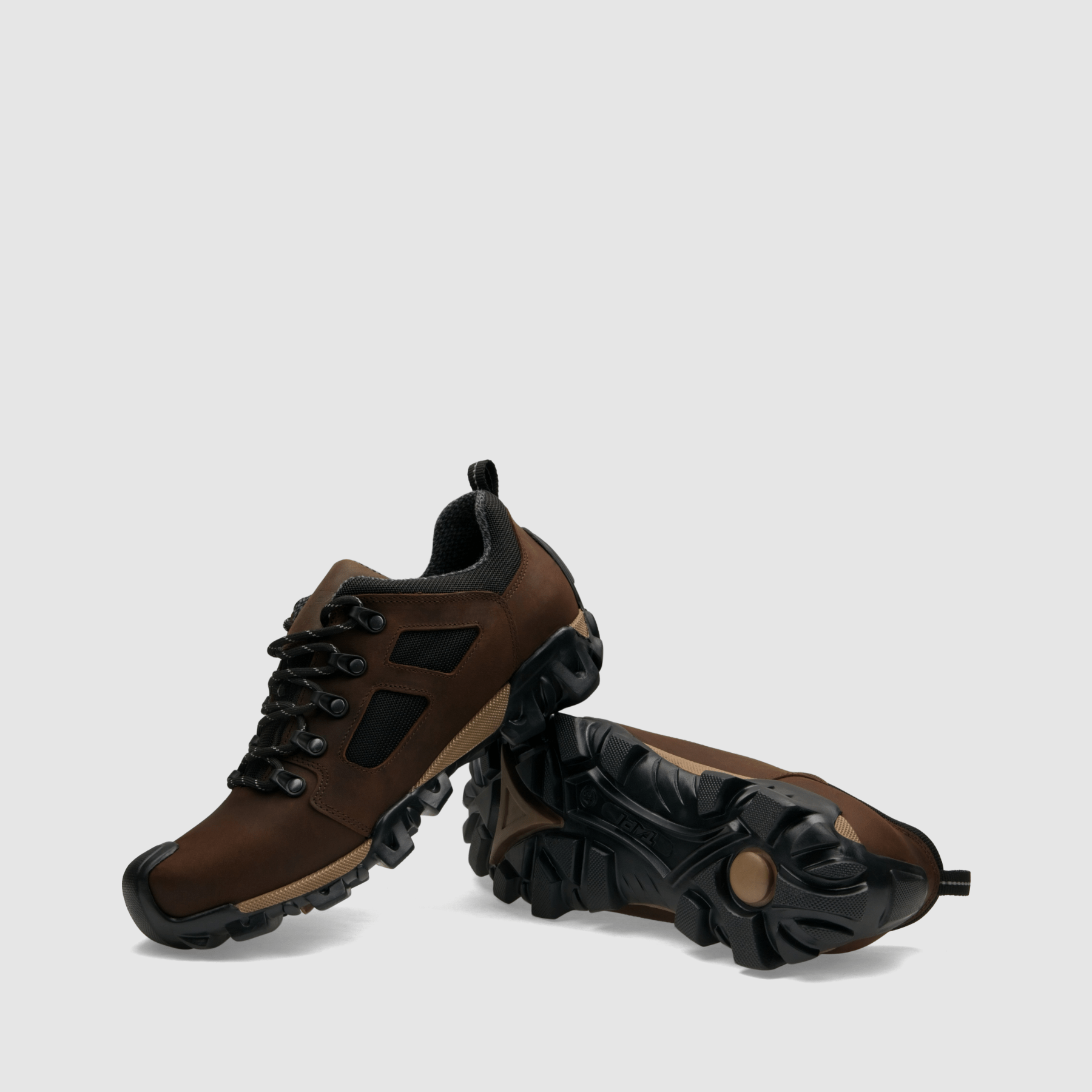 Półbut trekkingowy TAPI G - 9118 - ciemno brązowa olejowana skóra - TAPI nero - Półbuty trekkingowe męskie - Brązowy - 7