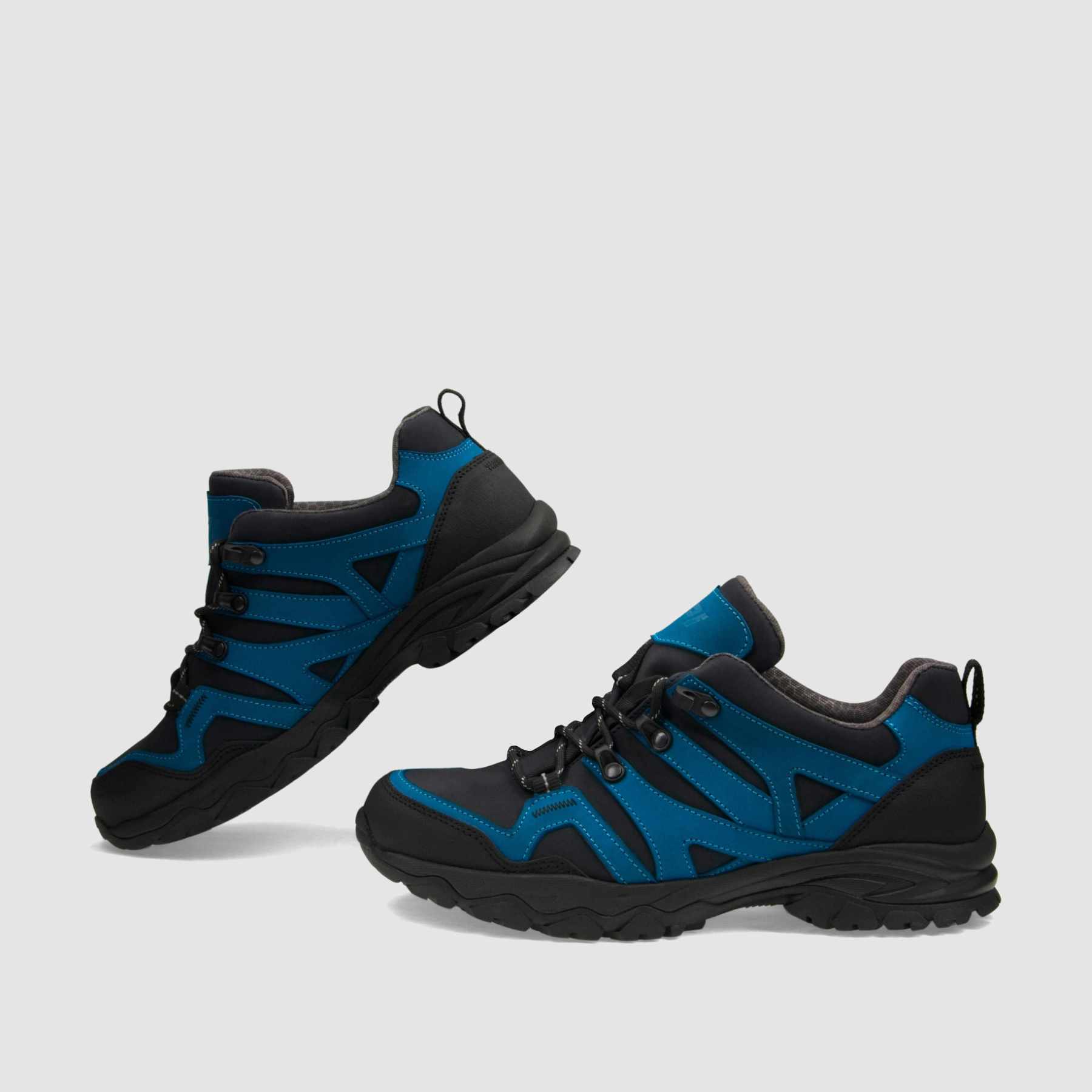 Półbut trekkingowy TAPI G - 9219 - niebieska nubukowa skóra - TAPI nero - Półbuty trekkingowe męskie - Niebieski - 6