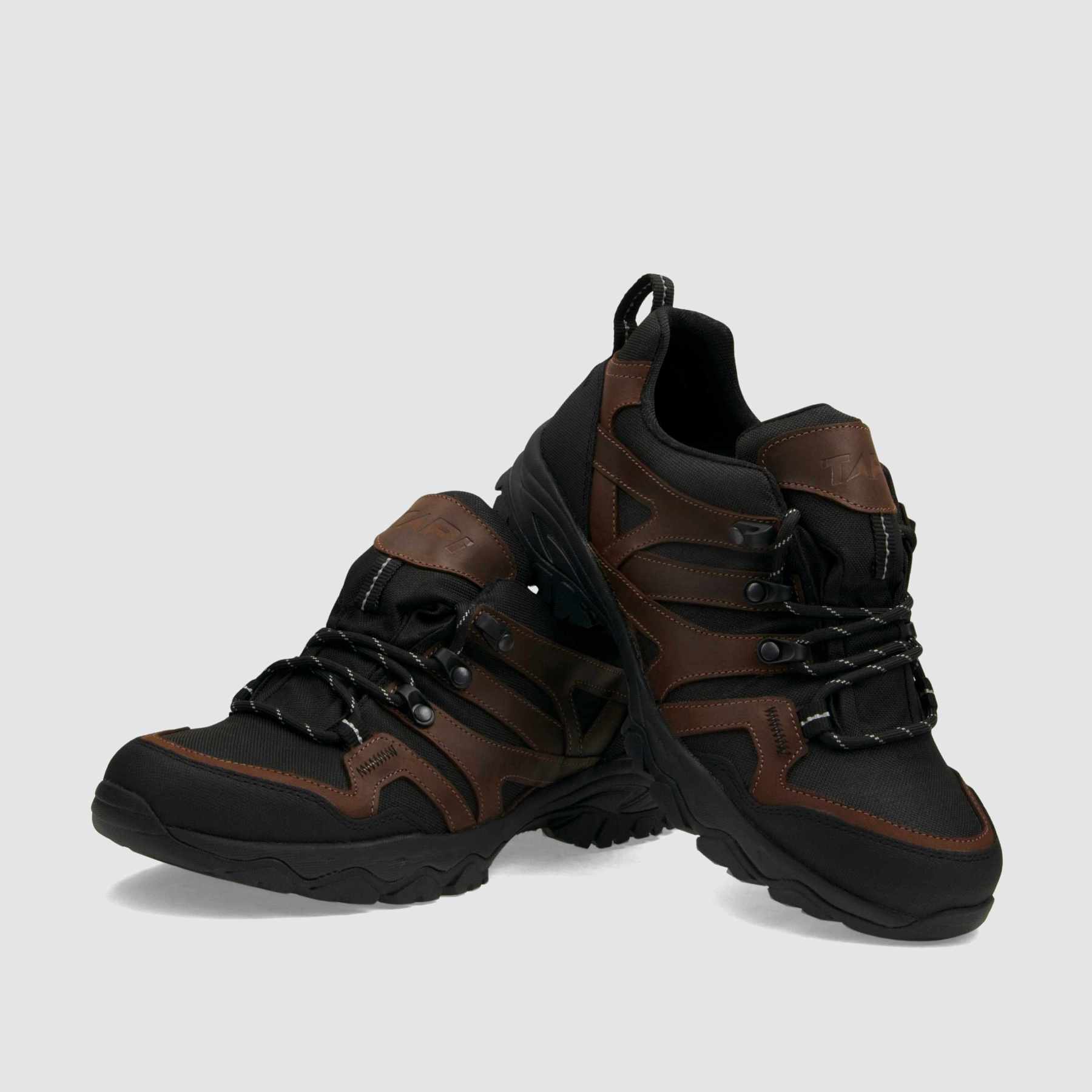 Półbut trekkingowy TAPI H - 9219 - brązowa olejowana skóra - TAPI nero - Półbuty trekkingowe męskie - Brązowy - 3