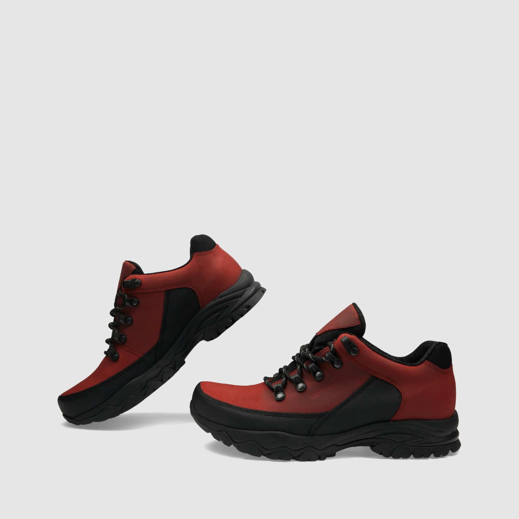 Półbut trekkingowy TAPI M - 9182 - czerwona olejowana skóra - TAPI nero - Półbuty trekkingowe męskie - Czerwony - 6