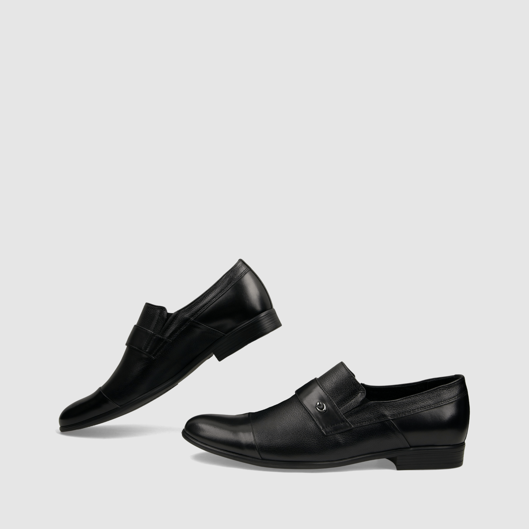 Półbut wizytowy TAPI A - 7577 czarna licowa skóra - TAPI nero - Półbuty eleganckie wzuwane - Czarny - 6