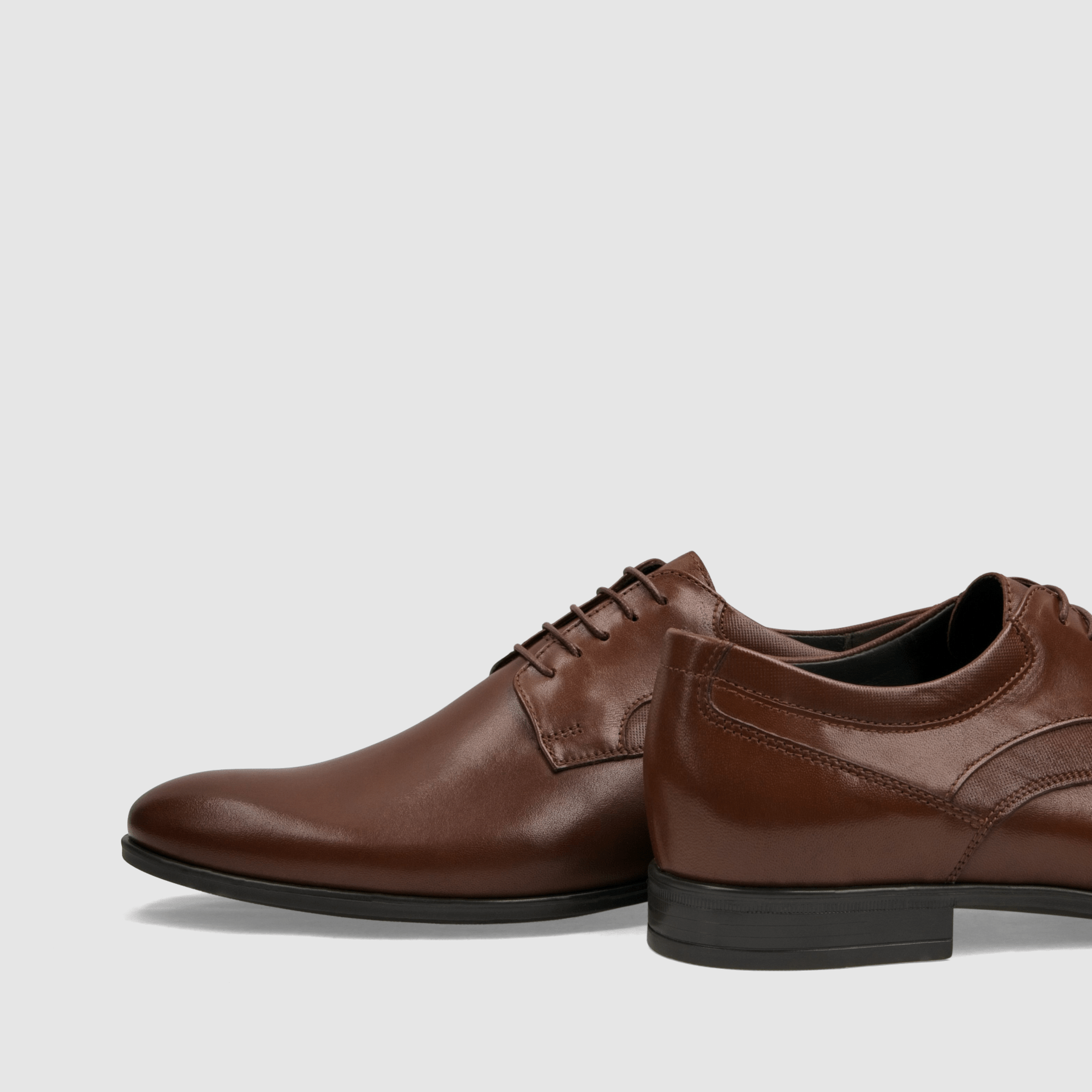 Półbut wizytowy TAPI A - 7640 brązowa licowa skóra - TAPI nero - Półbuty eleganckie sznurowane - Brązowy - 5