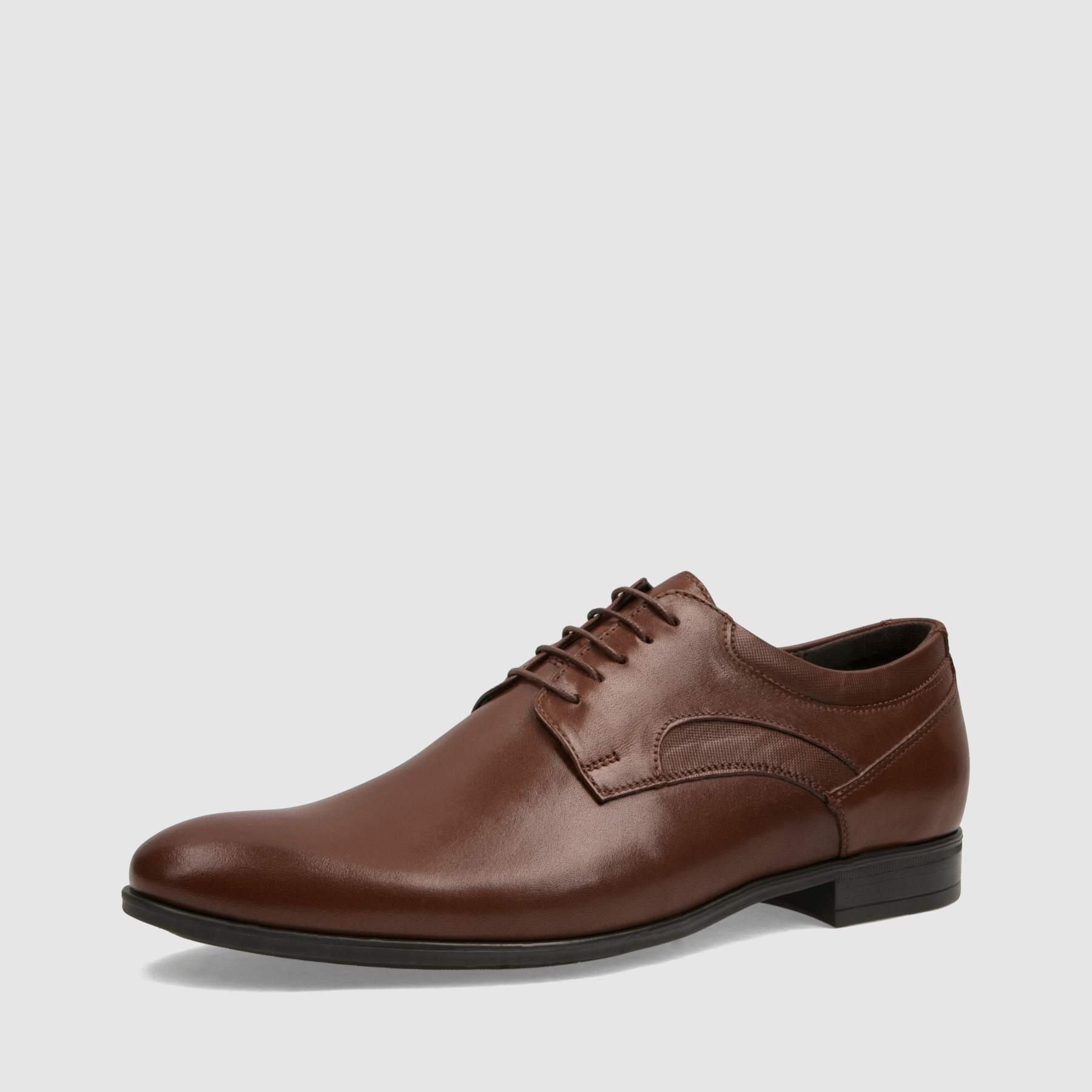 Półbut wizytowy TAPI A - 7640 brązowa licowa skóra - TAPI nero - Półbuty eleganckie sznurowane - Brązowy - 1