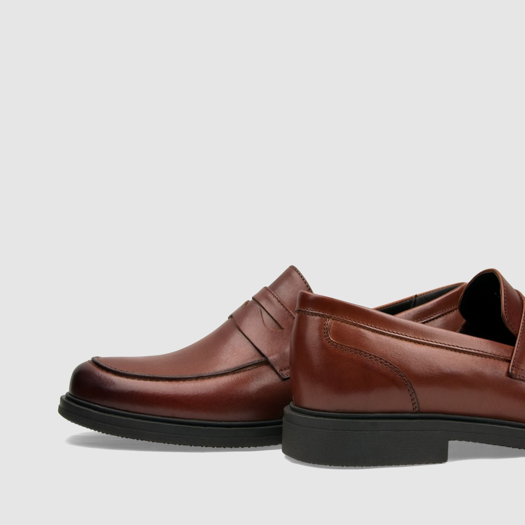 Półbut wizytowy TAPI C - 7542 brązowa licowa skóra - TAPI nero - Półbuty eleganckie wzuwane - Brązowy - 5