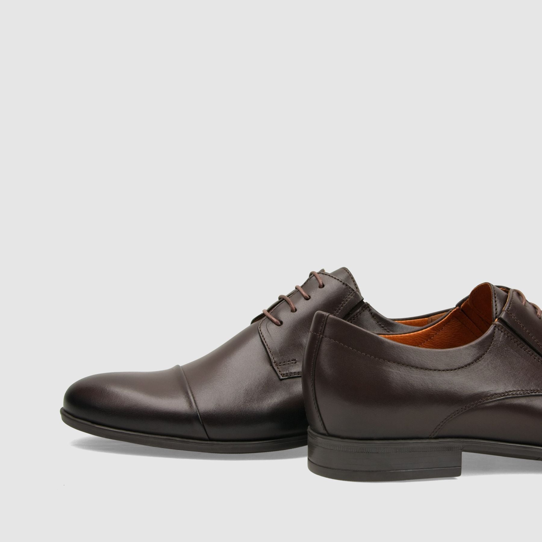 Półbut wizytowy TAPI C - 7700 ciemno brązowa licowa skóra - TAPI nero - Półbuty eleganckie sznurowane - Brązowy - 5